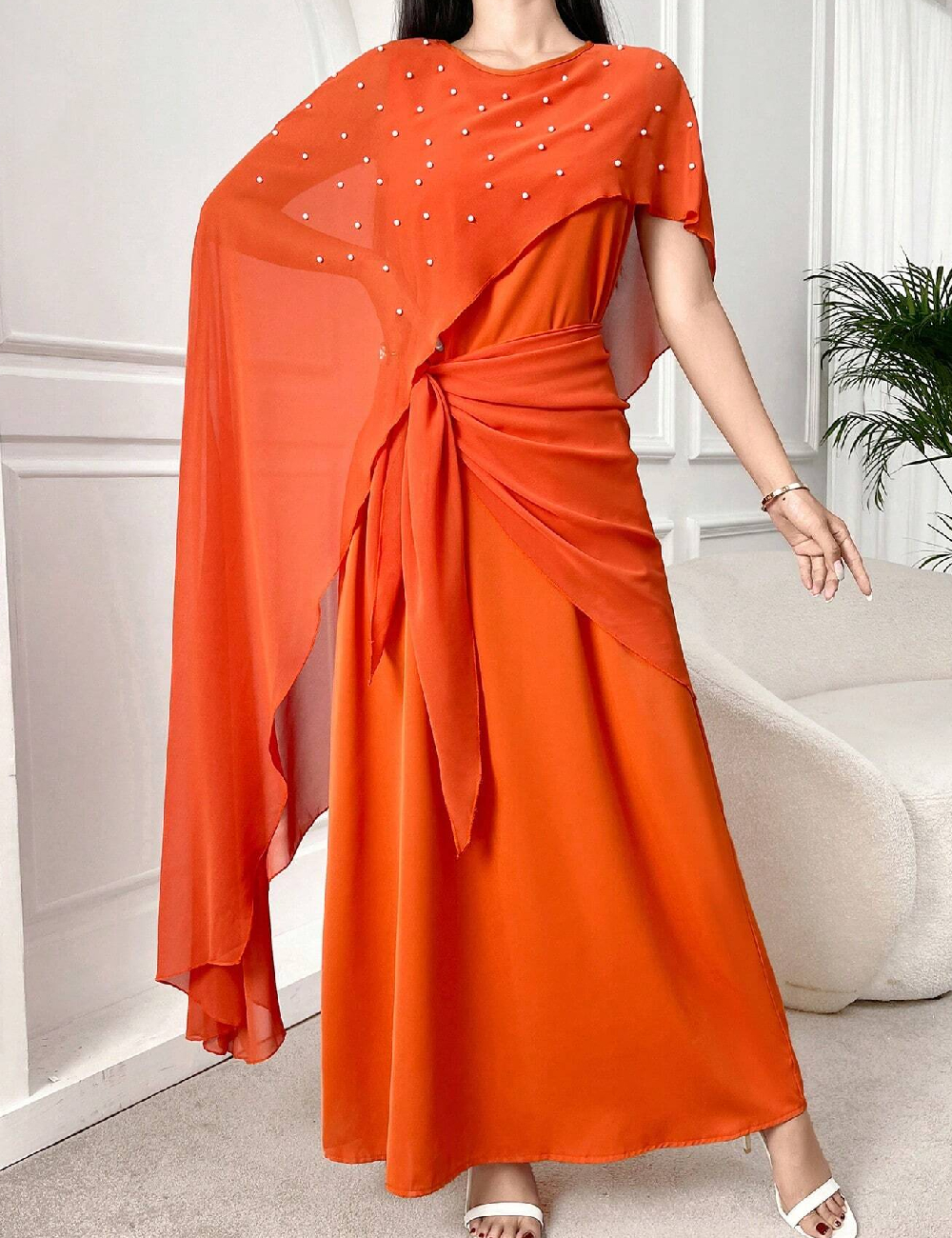 Rochie lunga SHEIN, portocaliu