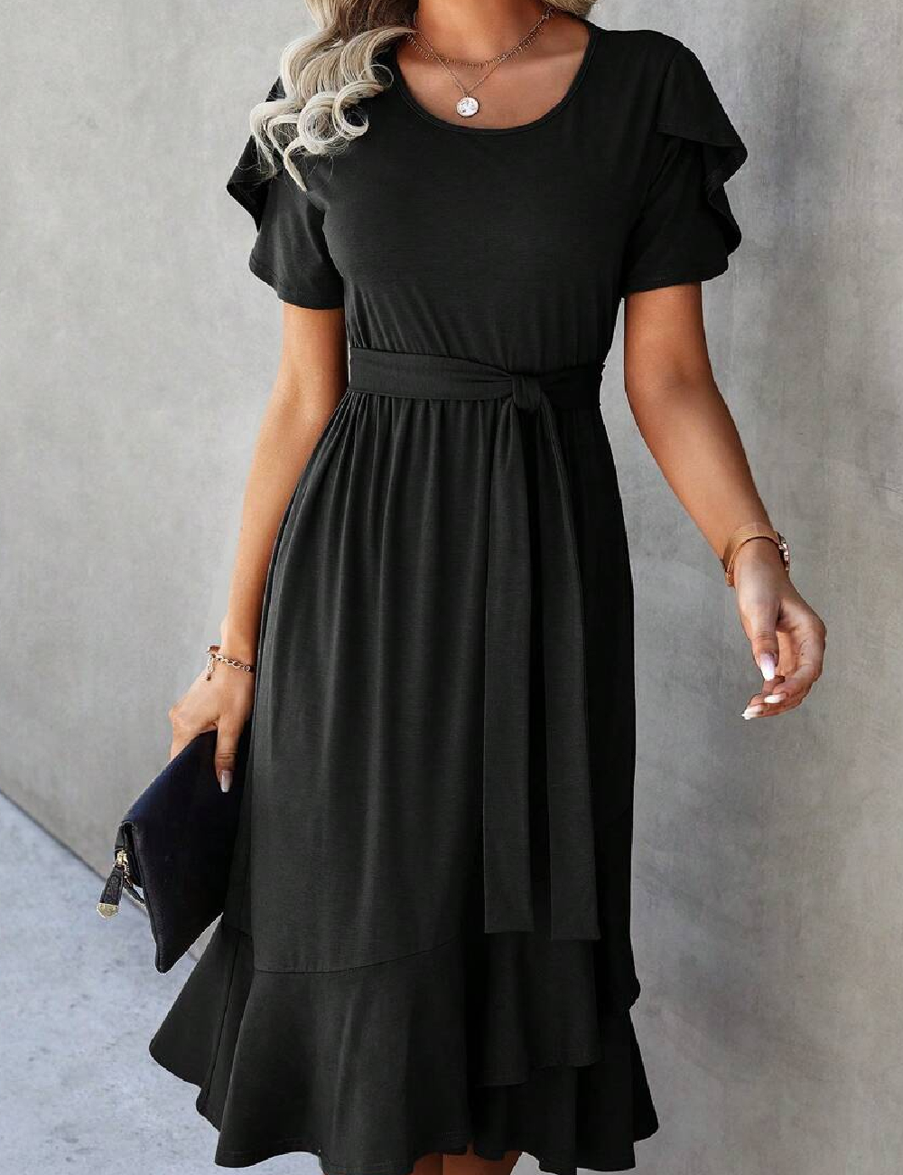 Rochie medie SHEIN, negru