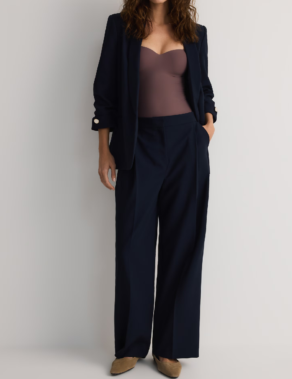 Pantaloni Reserved, bleumarin