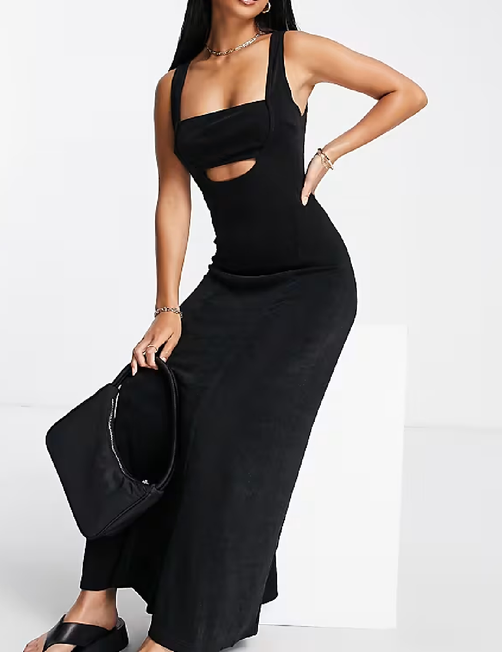 Rochie lunga Top Shop, negru