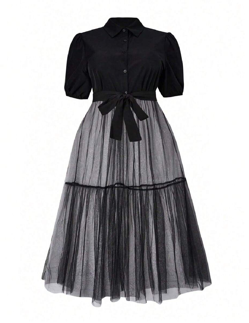 Rochie scurta SHEIN CURVE, negru