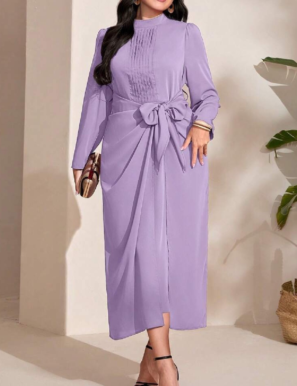 Rochie lunga SHEIN CURVE, mov - 1 | YEO