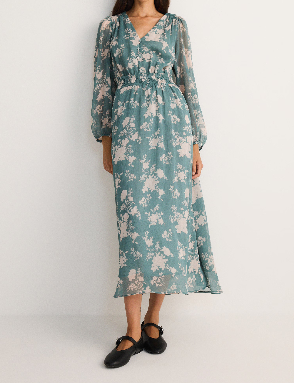 Rochie medie Reserved, turcoaz