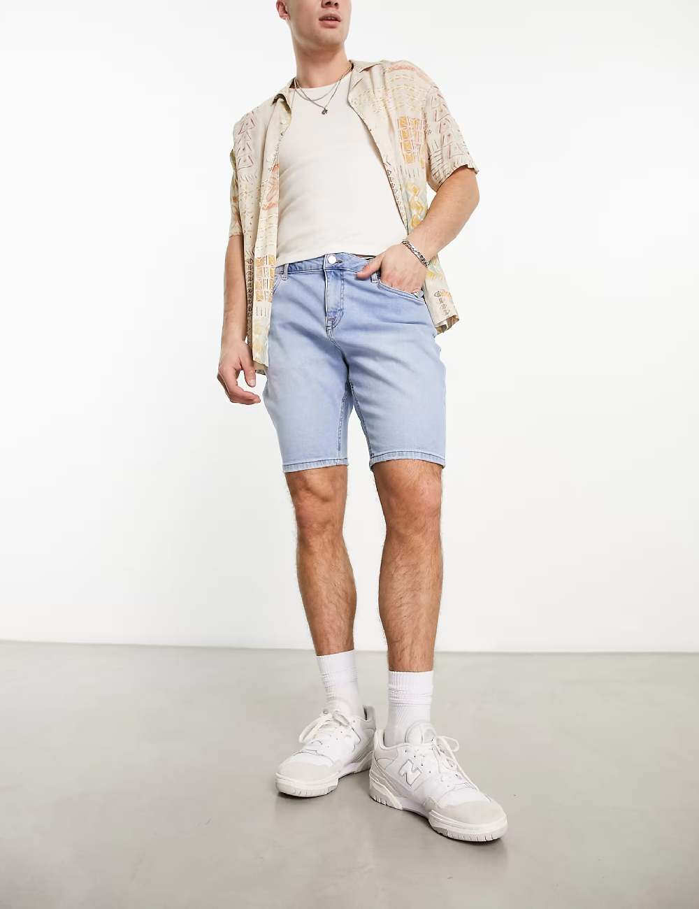 Pantaloni scurti ASOS, albastru