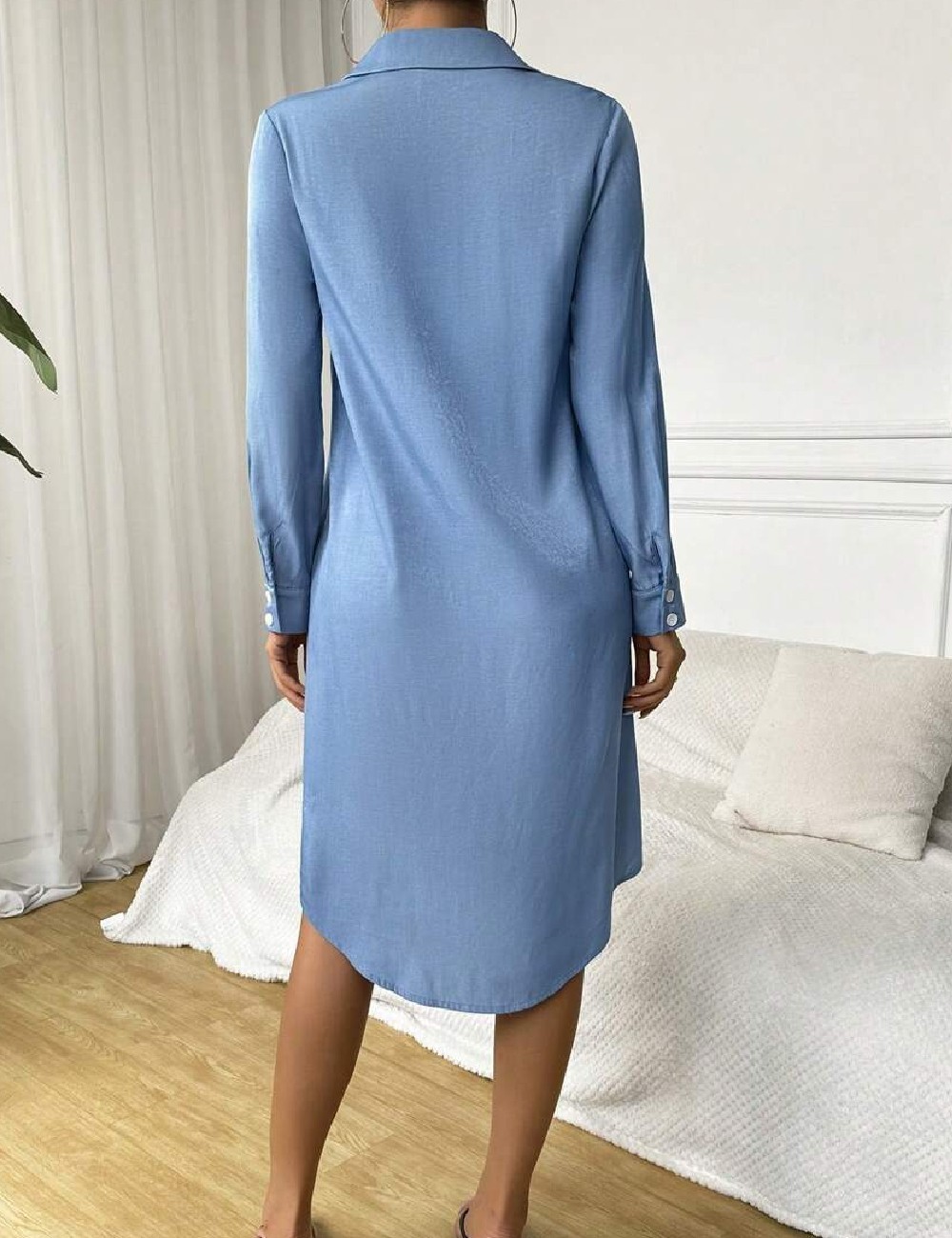 Rochie medie SHEIN, albastru - 1 | YEO