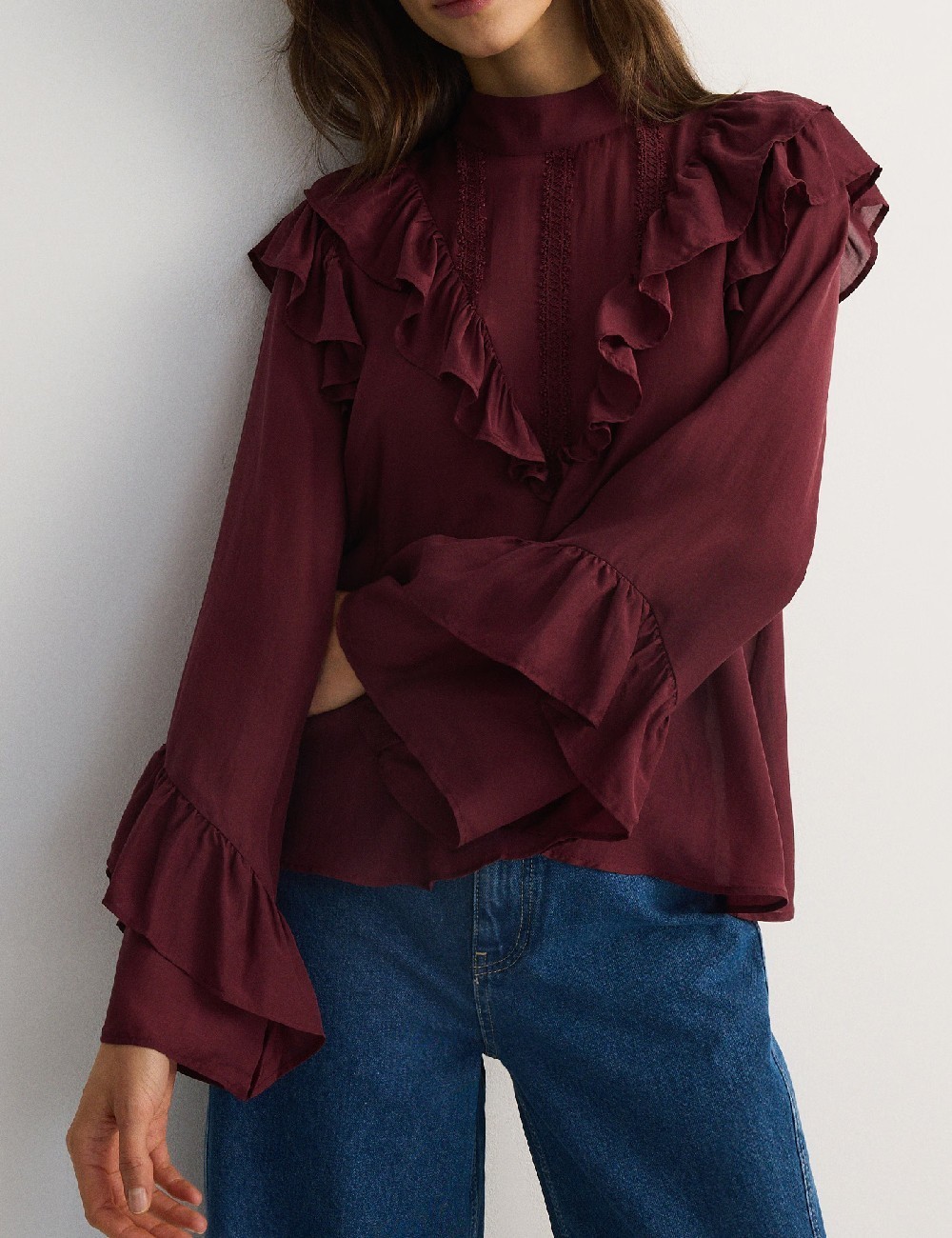 Bluza Reserved, visiniu - 1 | YEO