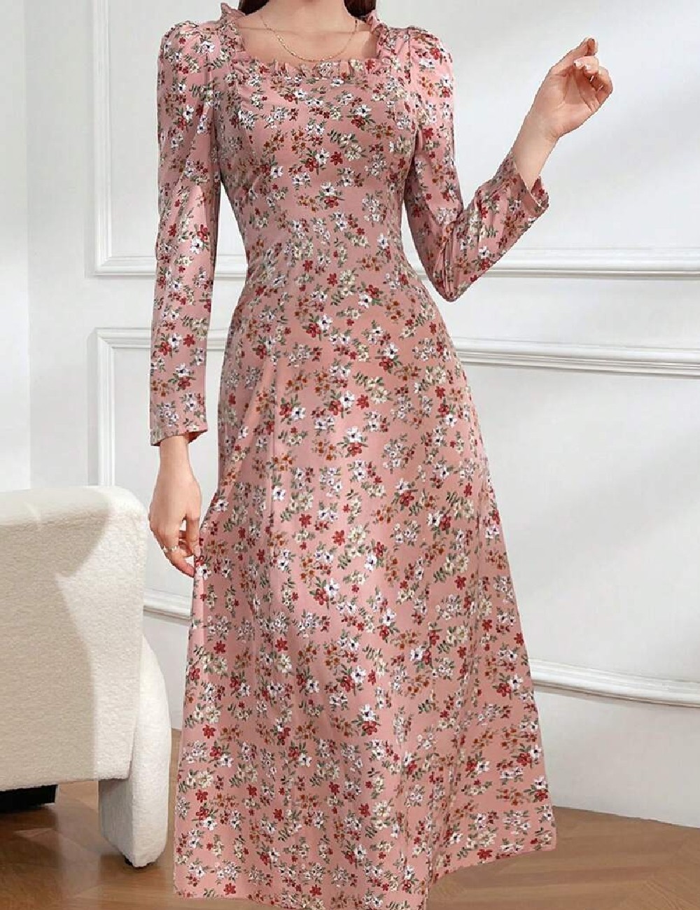Rochie medie SHEIN, floral print - 1 | YEO