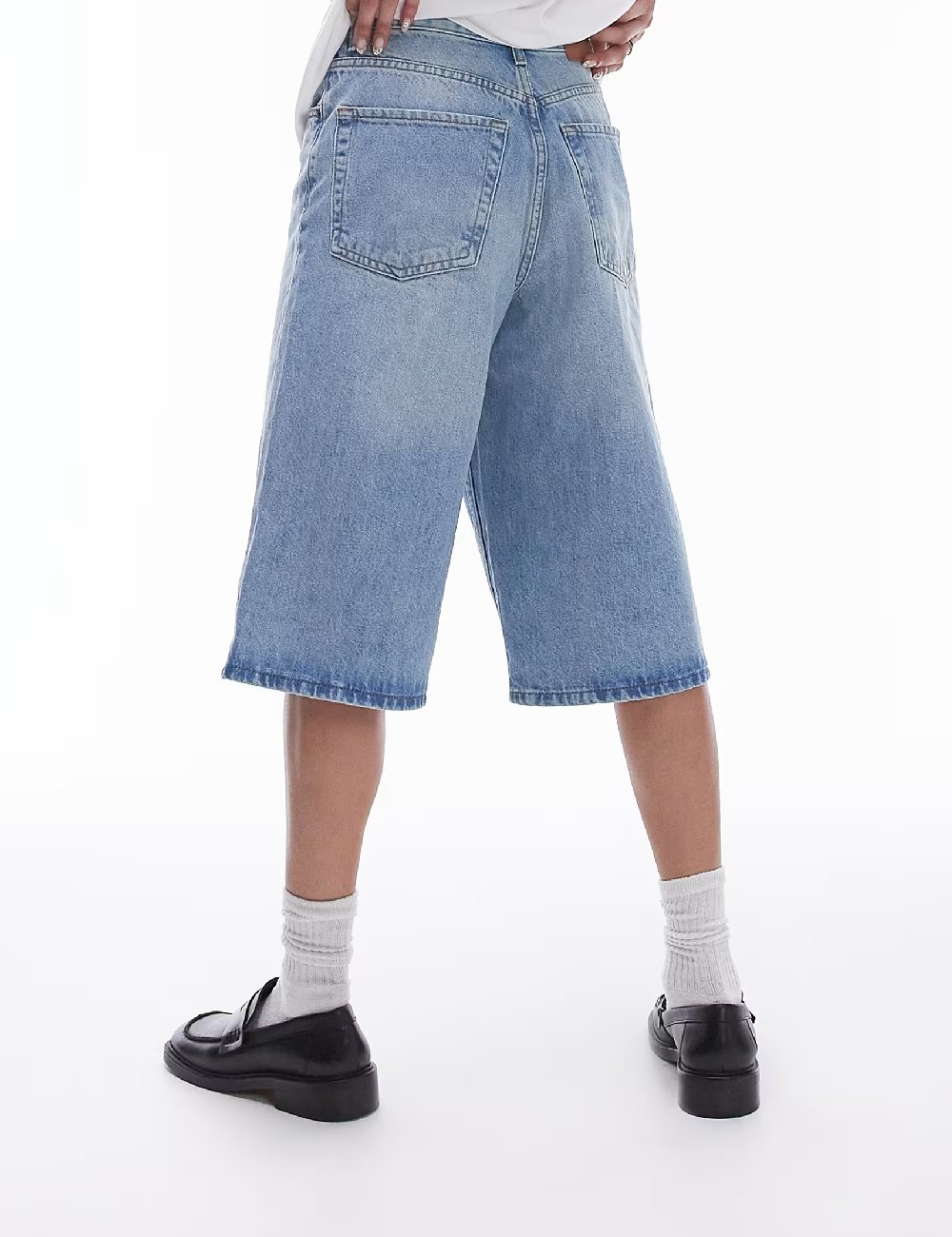 Pantaloni scurti Top Shop, albastru - 1 | YEO