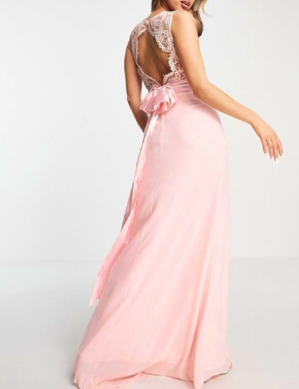 Rochie lunga TFNC London, roz - 1 | YEO