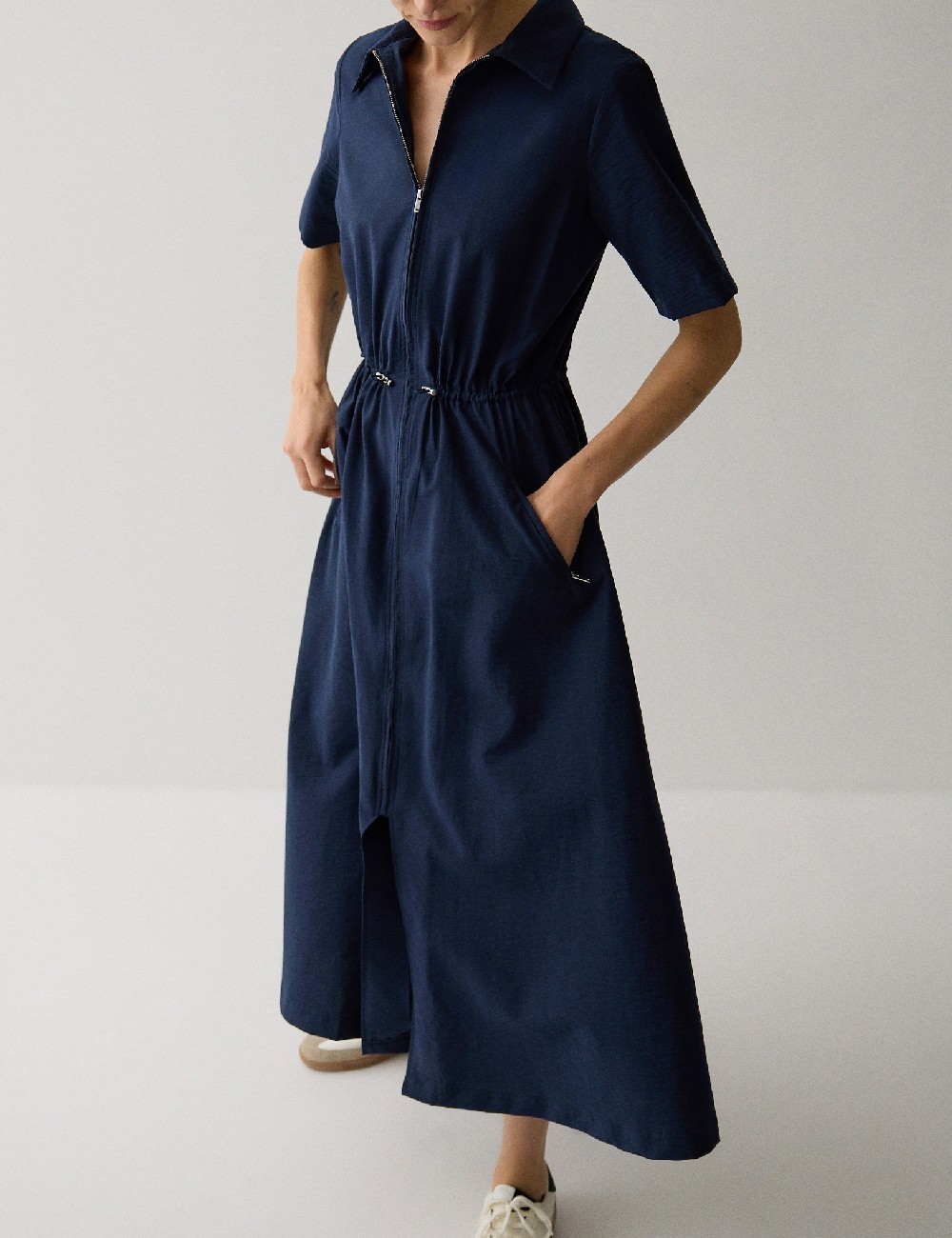 Rochie medie Reserved, bleumarin - 1 | YEO