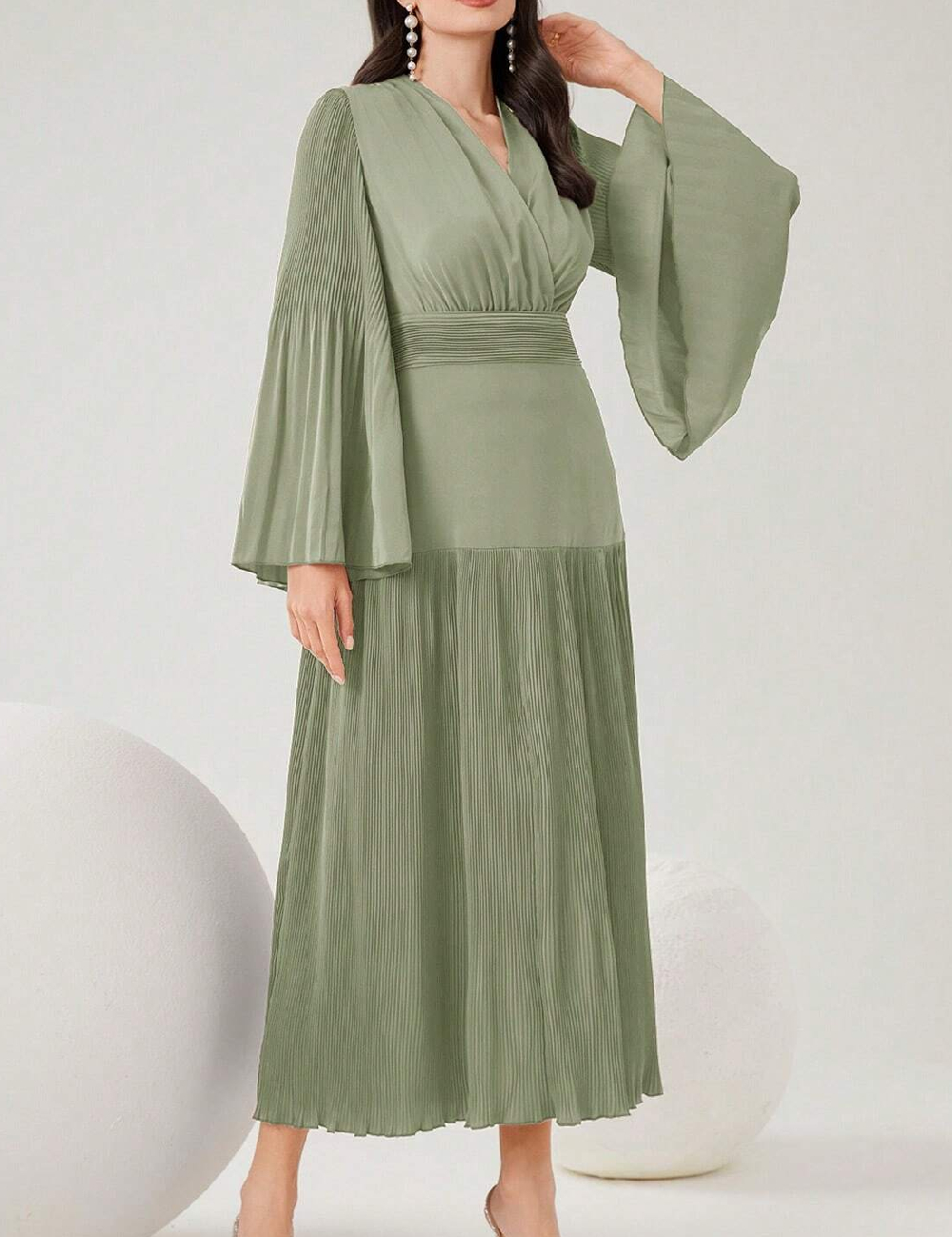 Rochie lunga SHEIN, verde