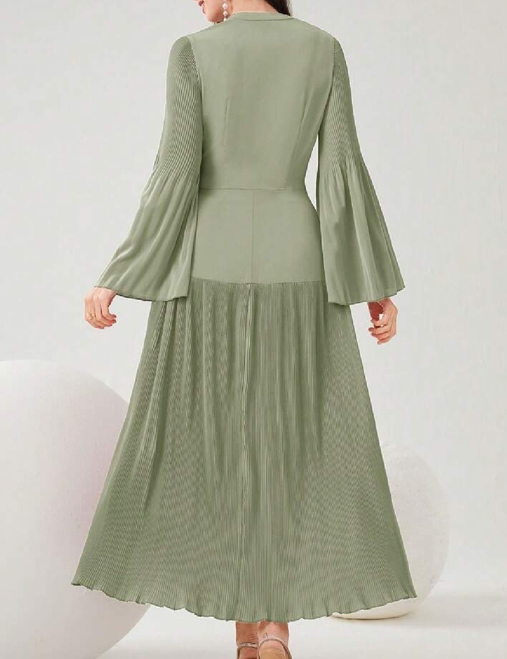 Rochie lunga SHEIN, verde - 1 | YEO