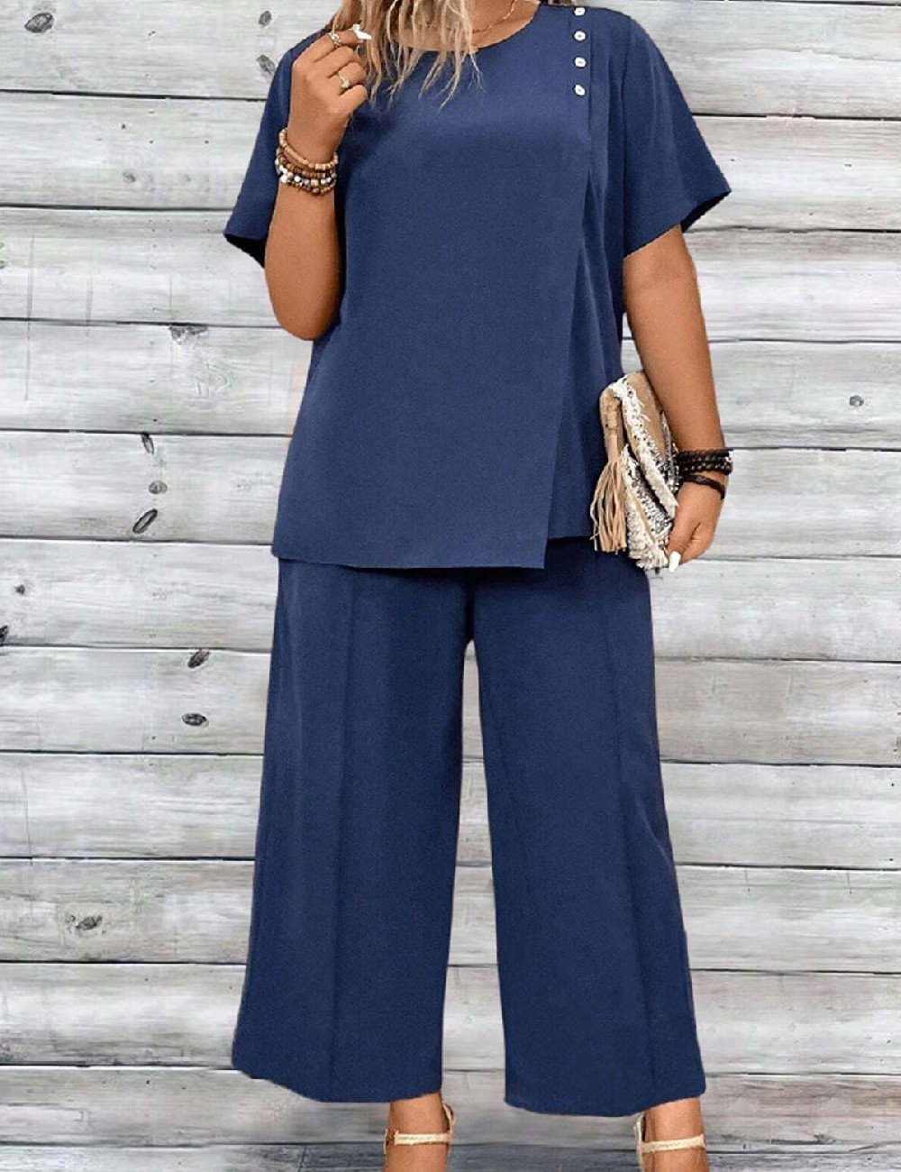 Compleu SHEIN CURVE, bleumarin - 1 | YEO