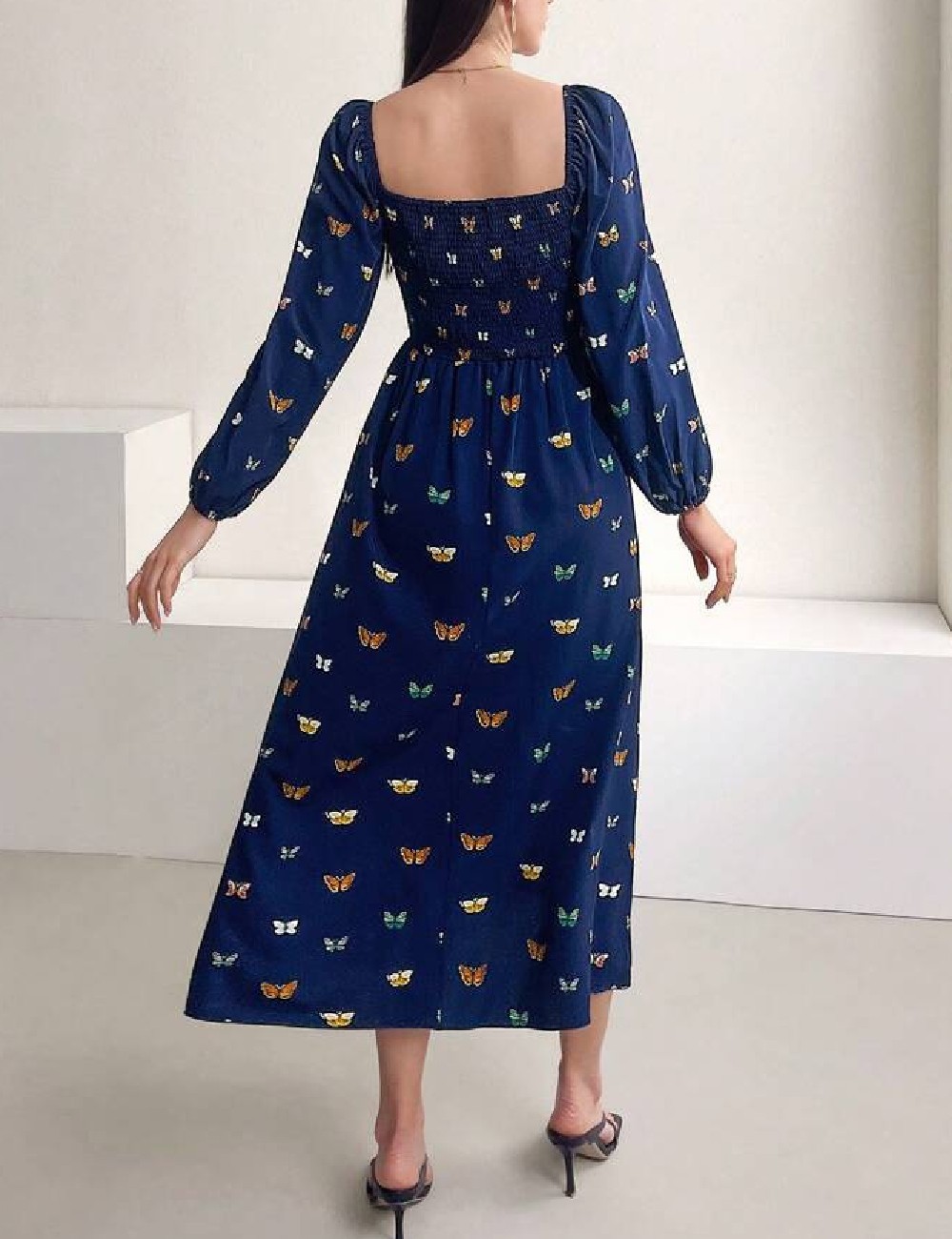 Rochie medie SHEIN, albastru - 1 | YEO