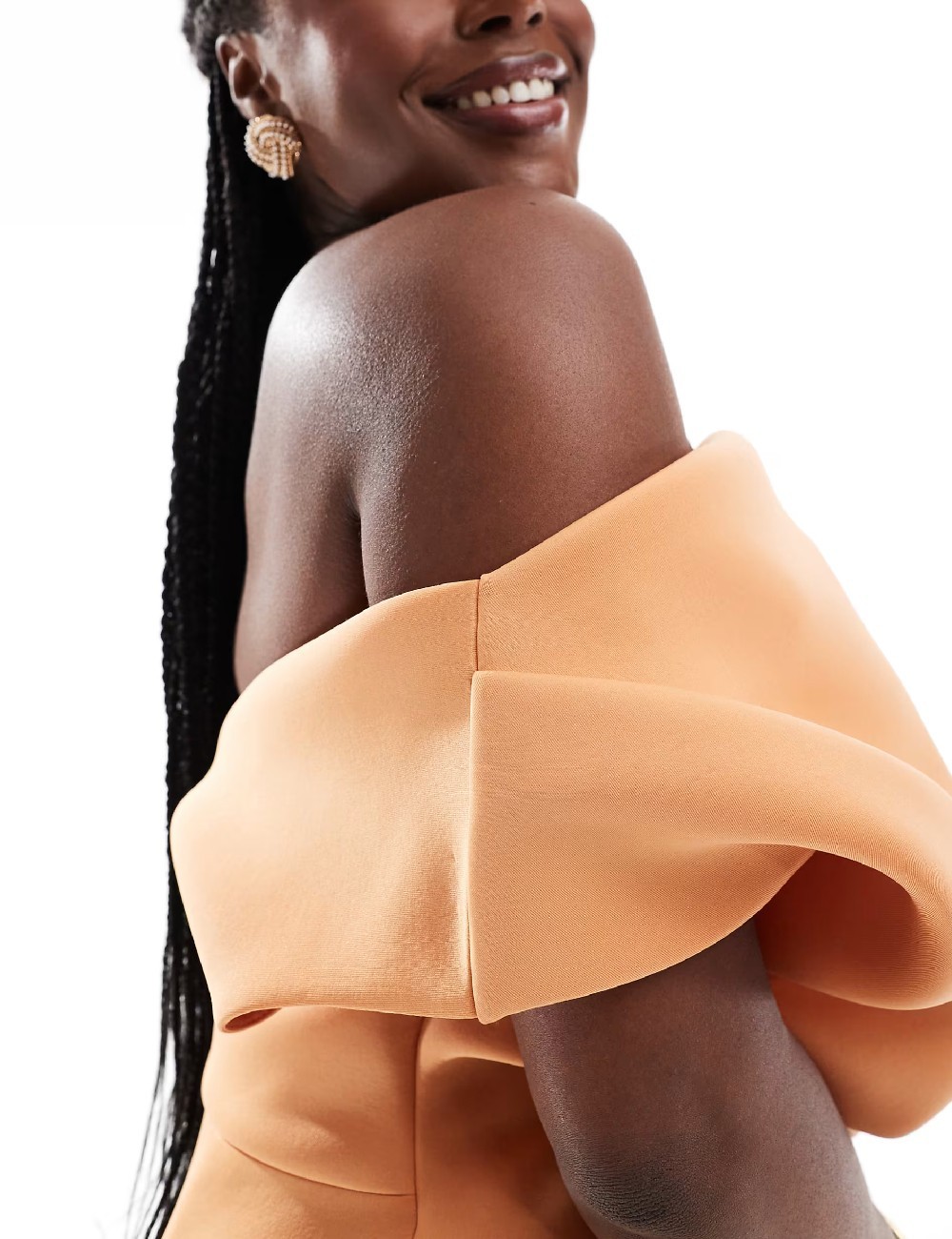 Rochie lunga ASOS Curve, portocaliu - 1 | YEO