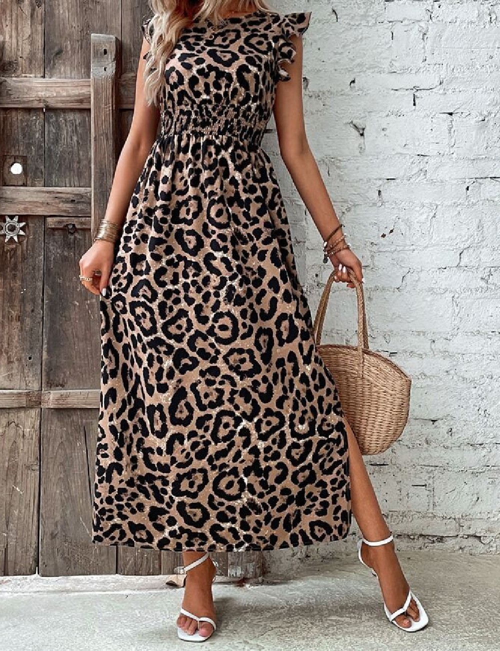 Rochie lunga SHEIN, animal print - 1 | YEO