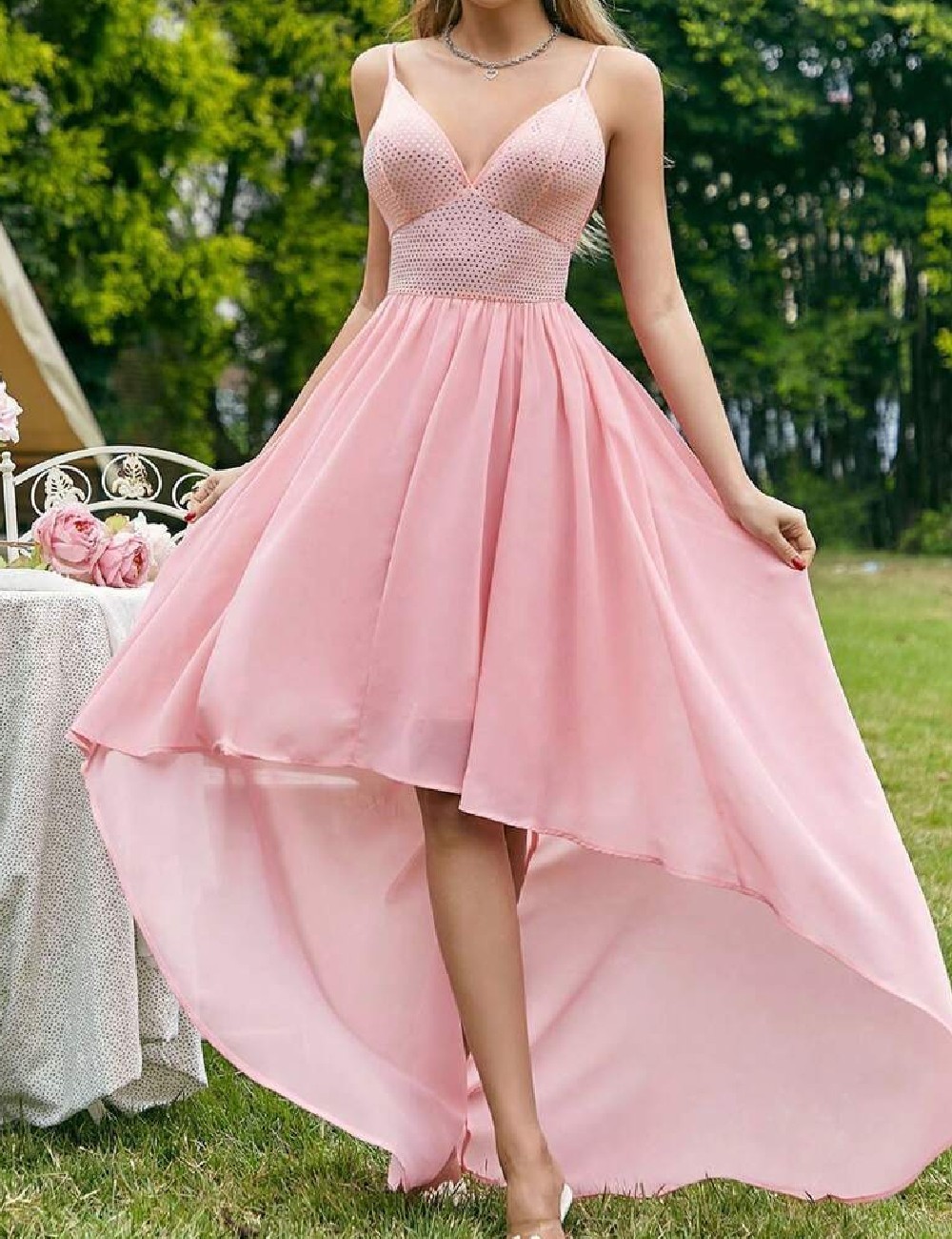 Rochie medie SHEIN, roz - 1 | YEO