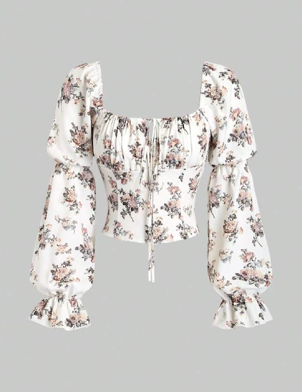 Top SHEIN, floral print