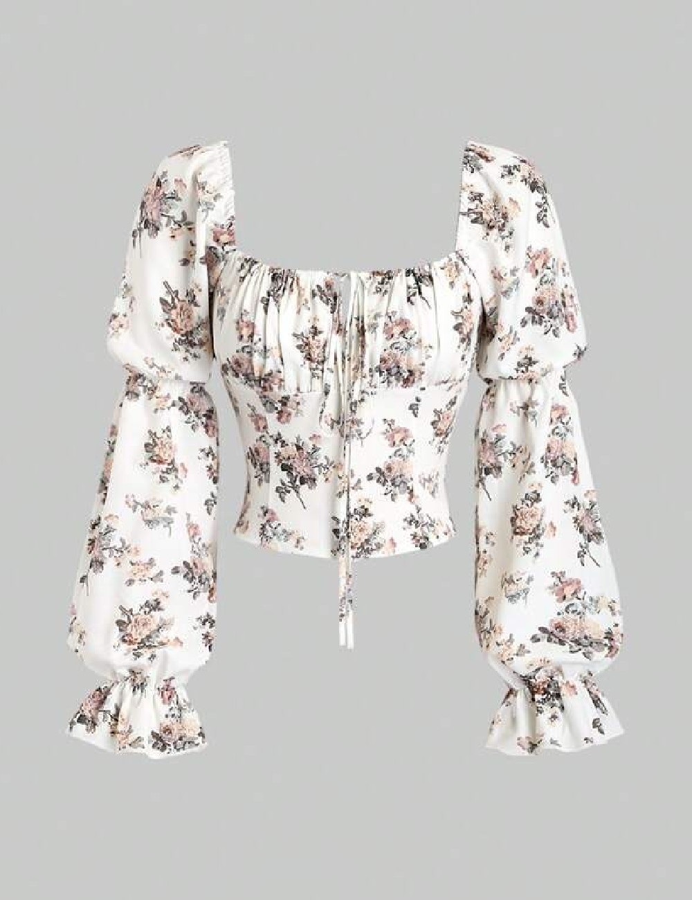 Top SHEIN, floral print - 1 | YEO