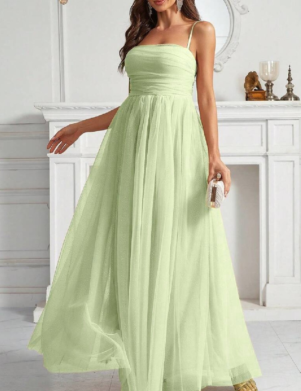 Rochie lunga SHEIN, verde - 1 | YEO