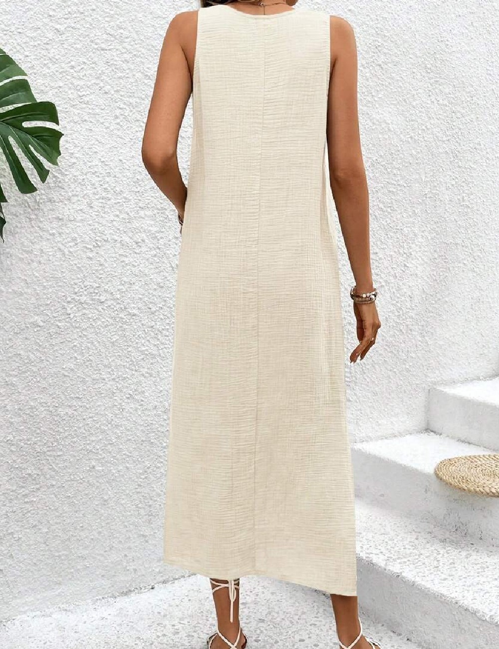Rochie medie SHEIN, crem - 1 | YEO