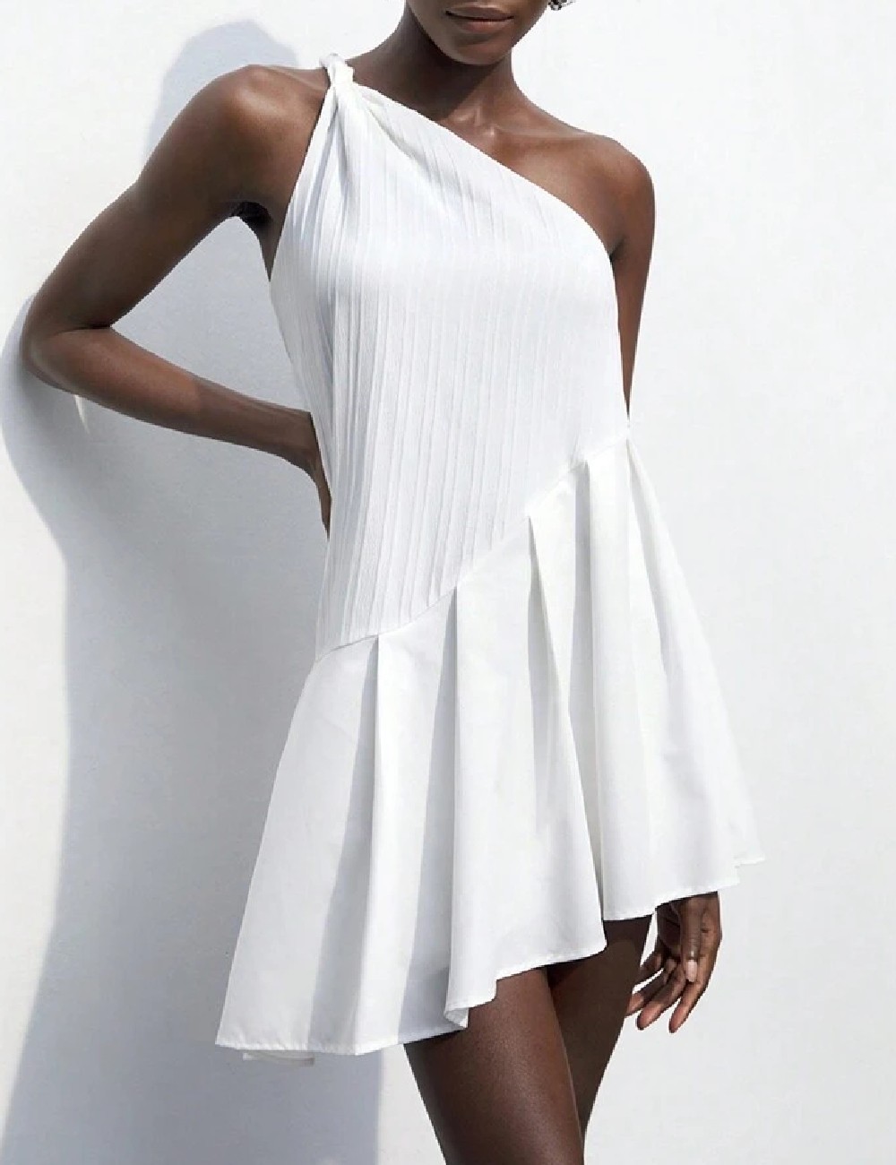 Rochie scurta SHEIN, alb - 1 | YEO