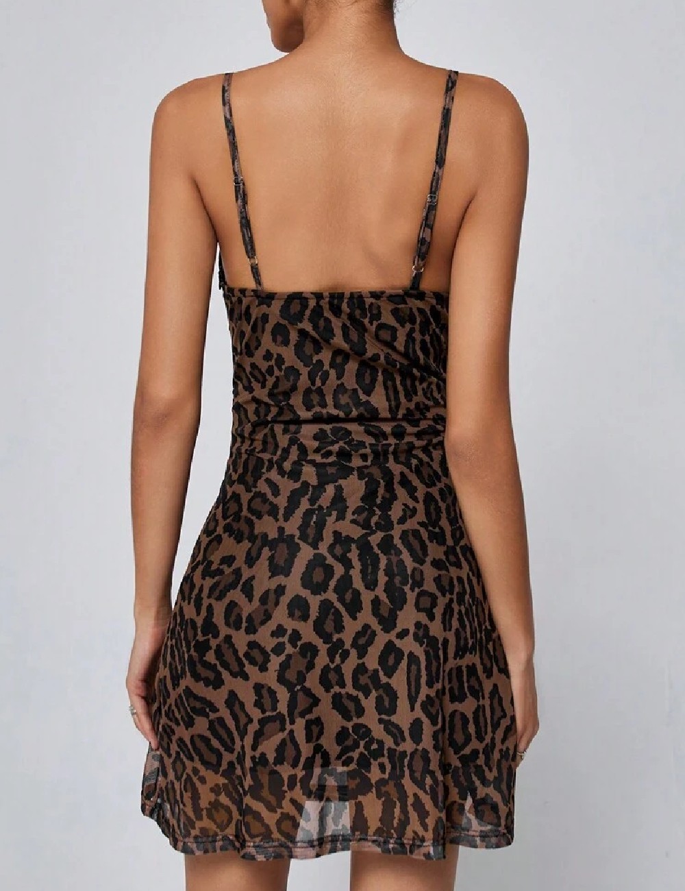 Rochie scurta SHEIN, animal print - 1 | YEO