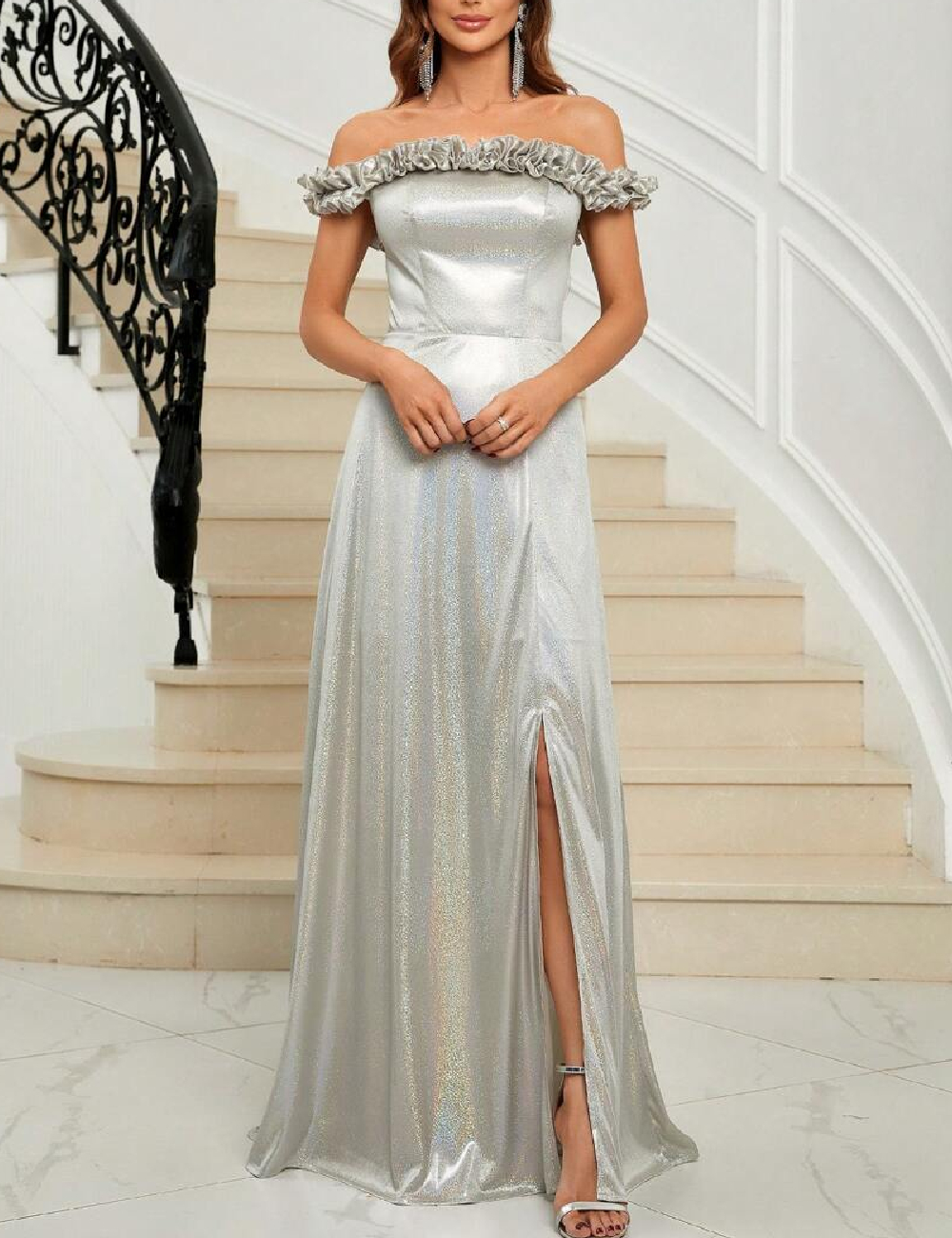 Rochie lunga SHEIN, gri