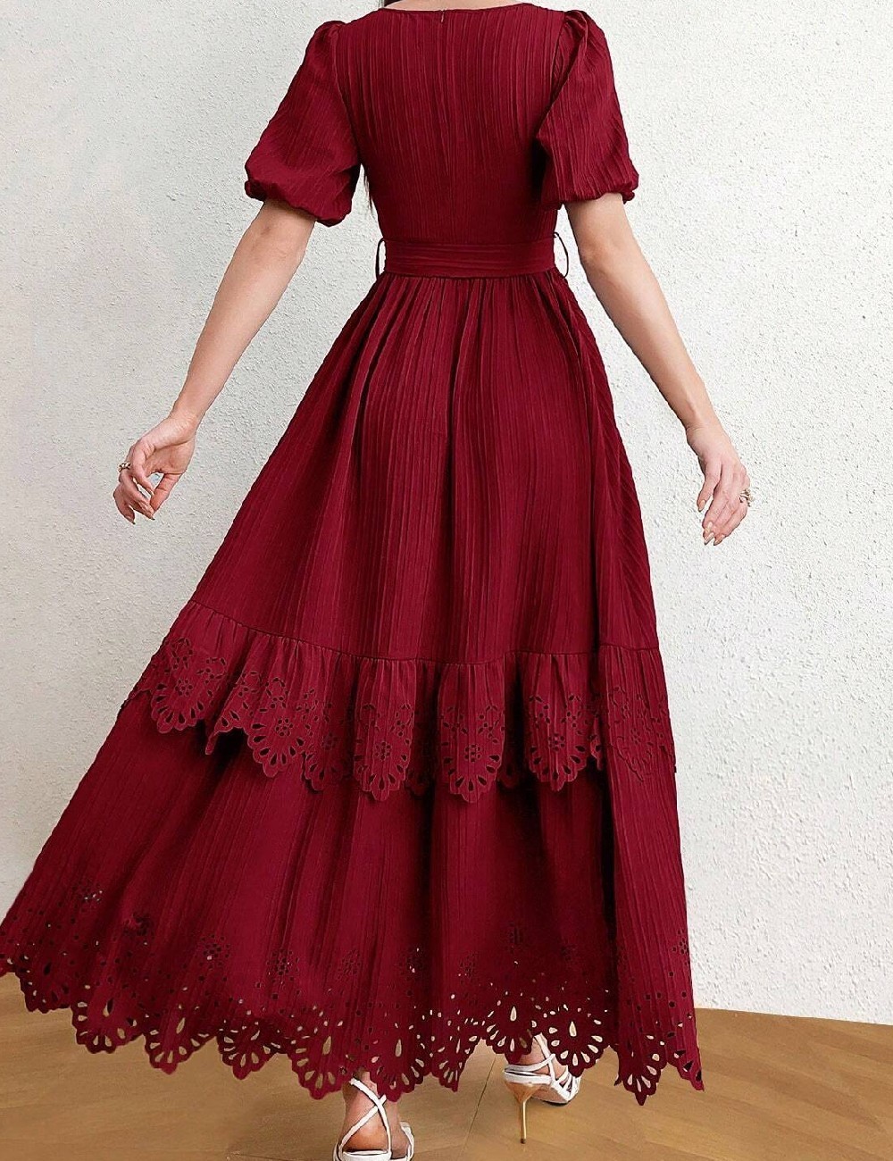 Rochie lunga SHEIN, rosu - 1 | YEO