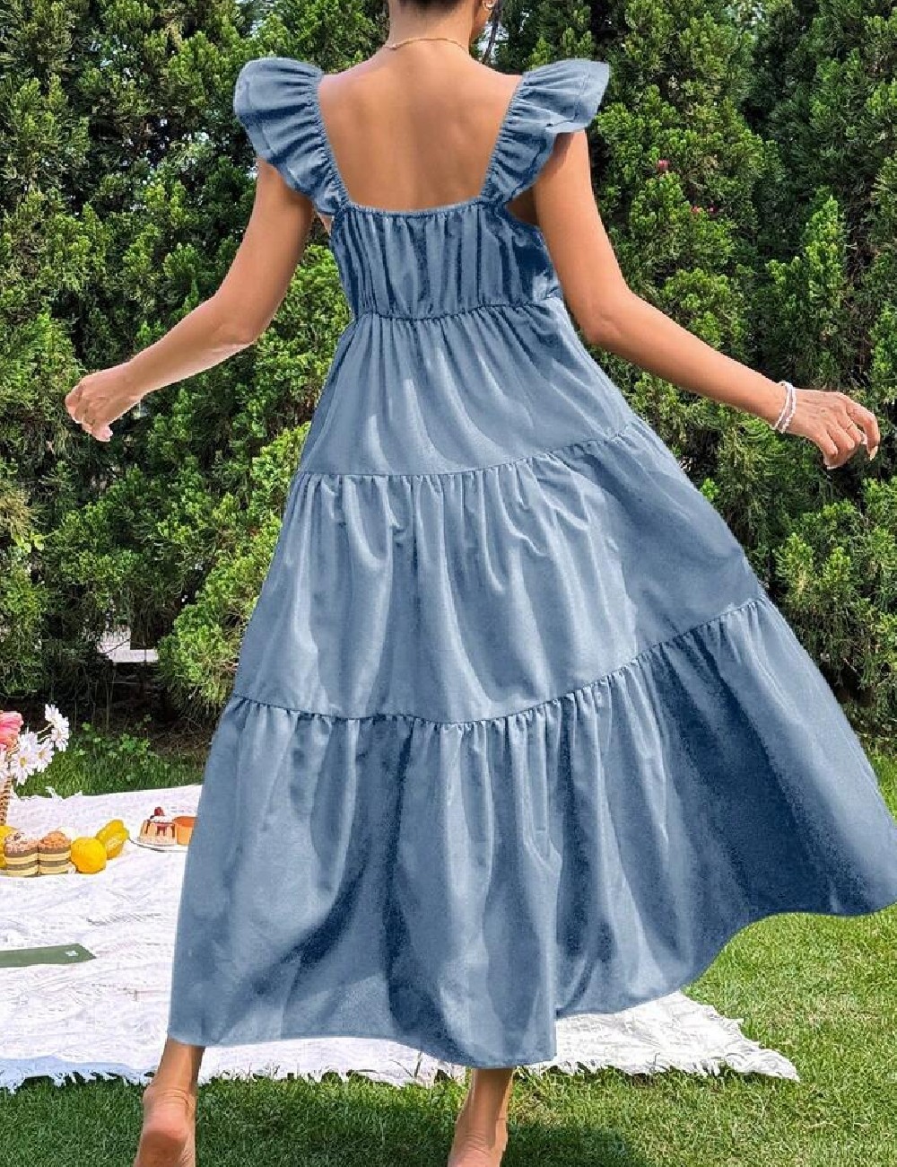 Rochie lunga SHEIN, albastru - 1 | YEO