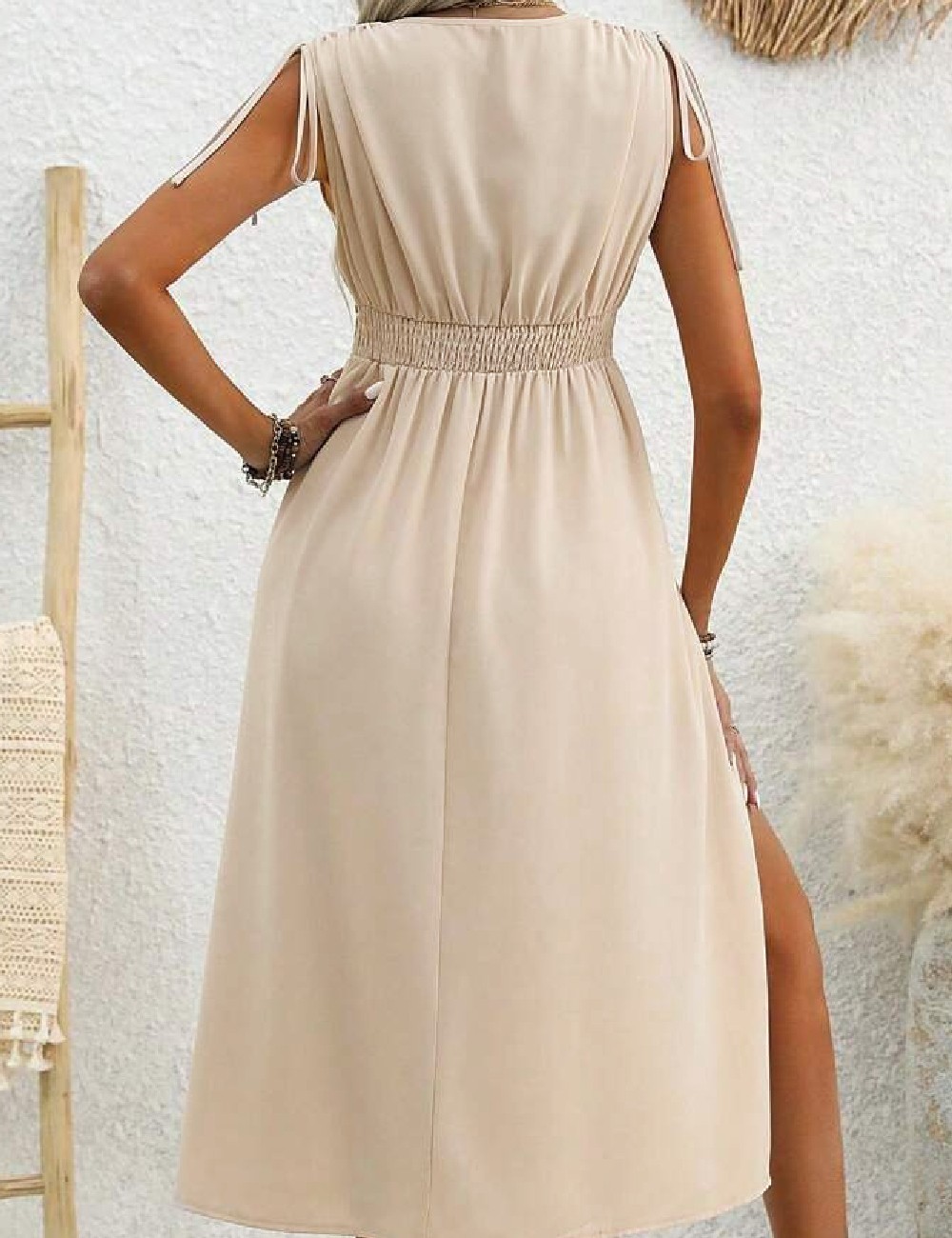 Rochie medie SHEIN, crem - 1 | YEO