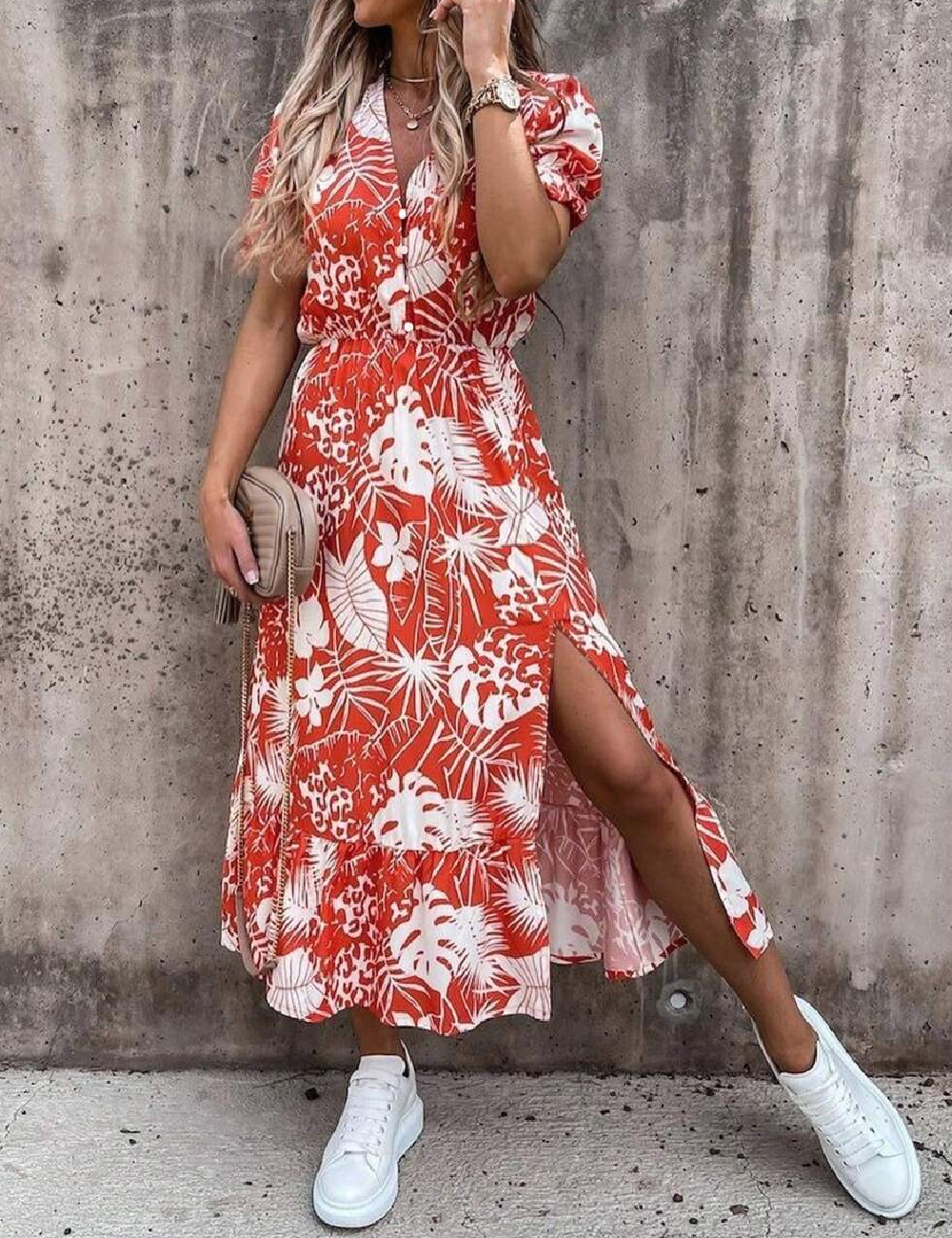 Rochie medie SHEIN, rosu