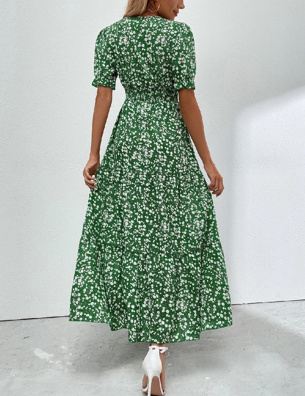 Rochie lunga SHEIN, verde - 1 | YEO
