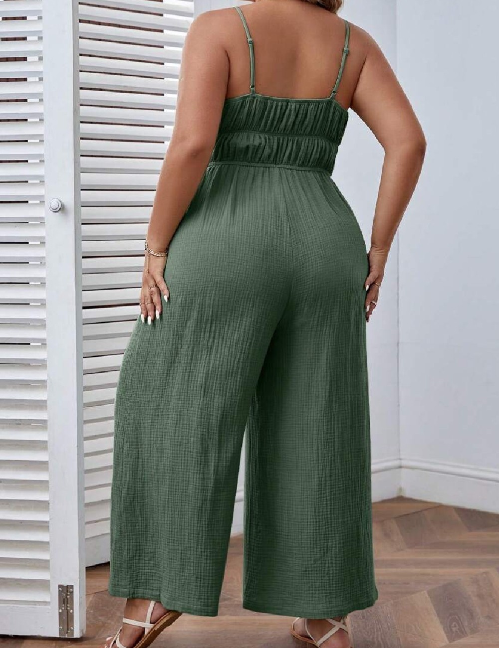 Salopeta SHEIN CURVE, verde - 1 | YEO