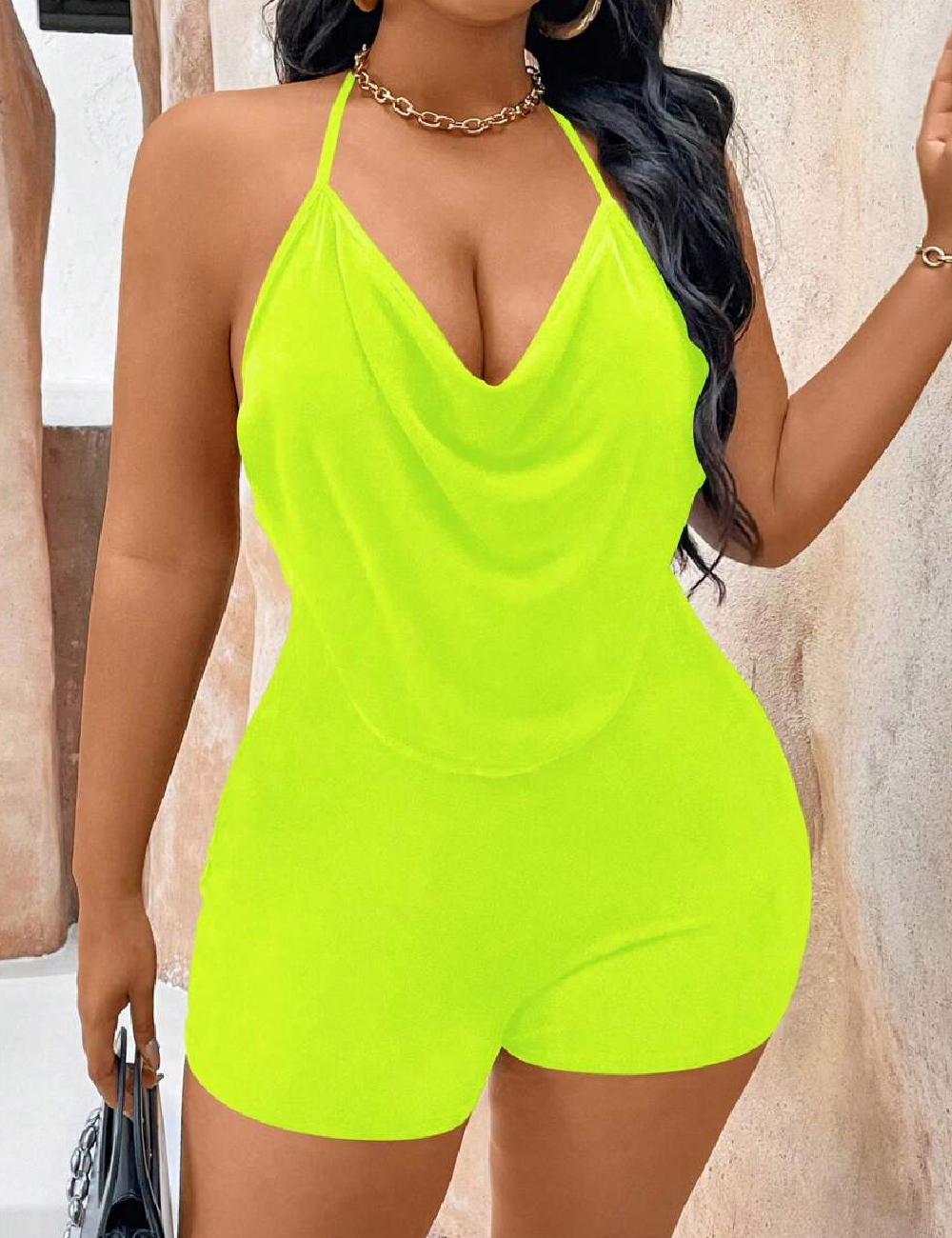 Salopeta SHEIN CURVE, verde