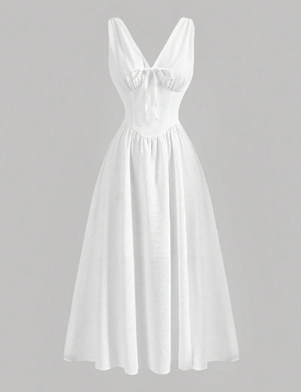 Rochie medie SHEIN, alb
