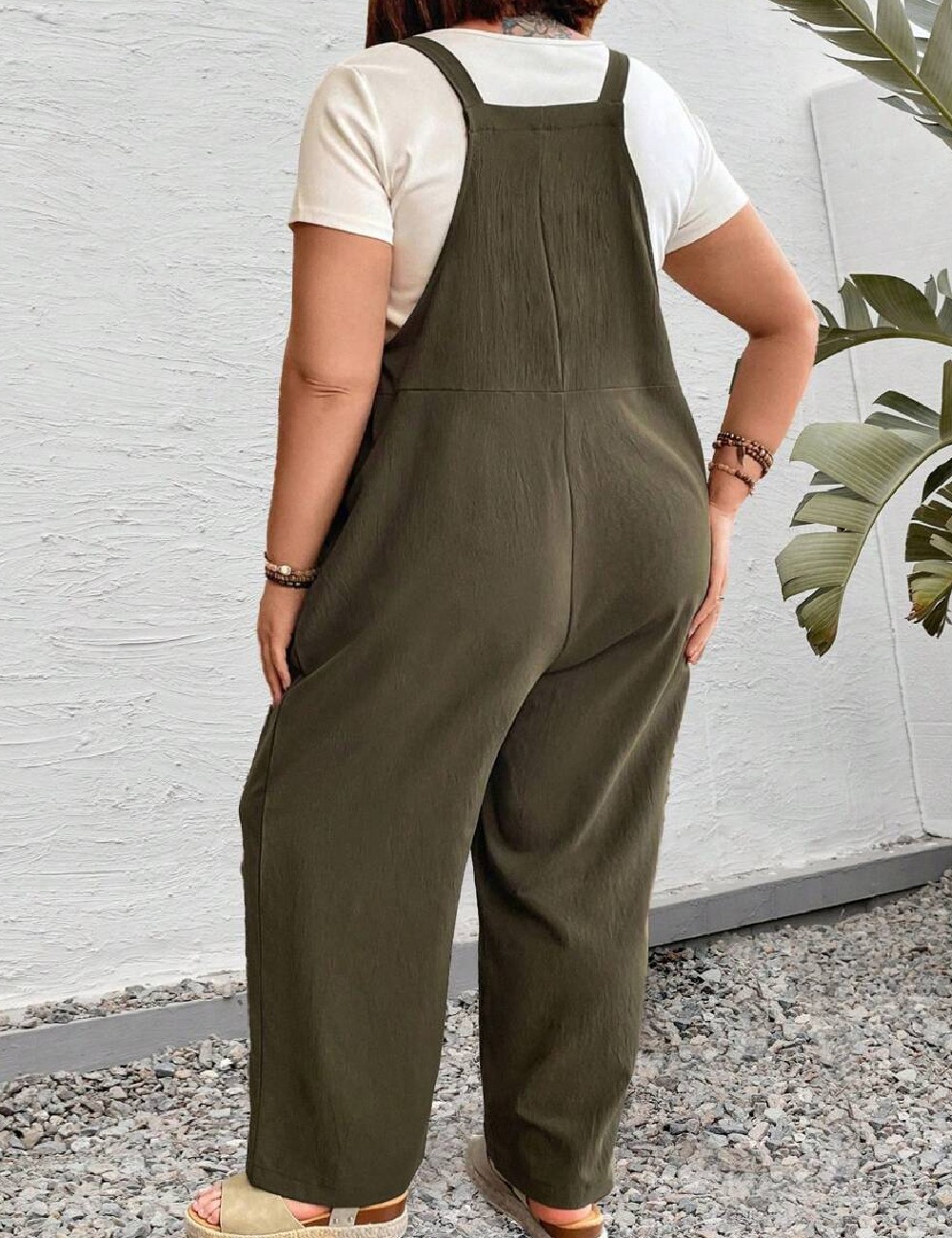 Salopeta SHEIN CURVE, verde - 1 | YEO