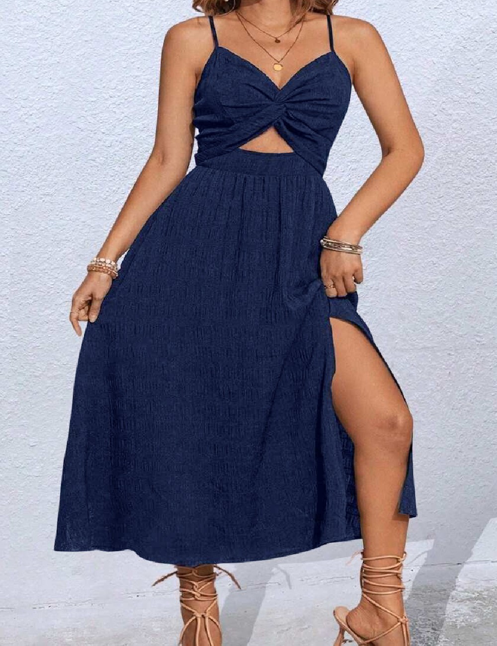 Rochie medie SHEIN CURVE, bleumarin - 1 | YEO