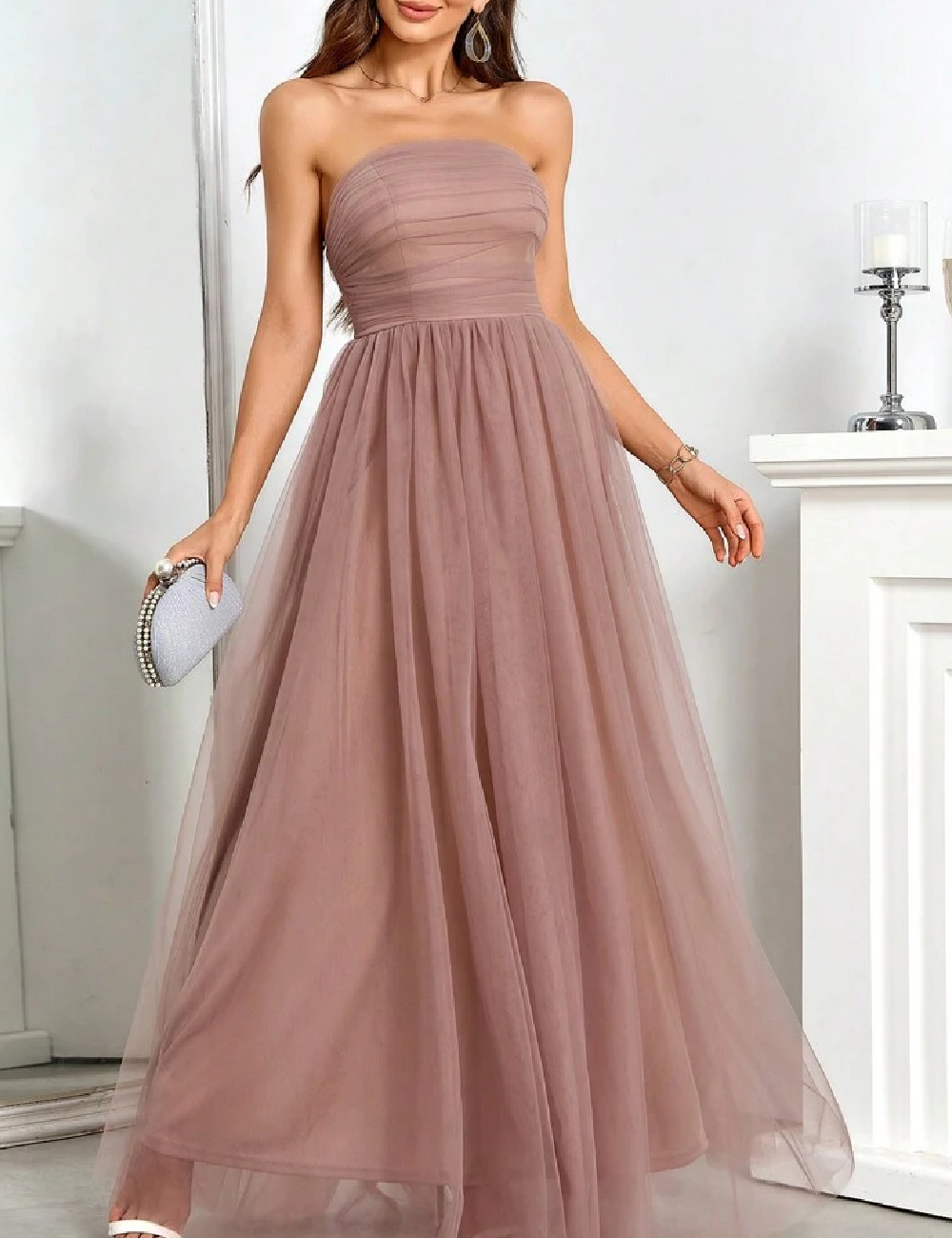 Rochie lunga SHEIN, roz