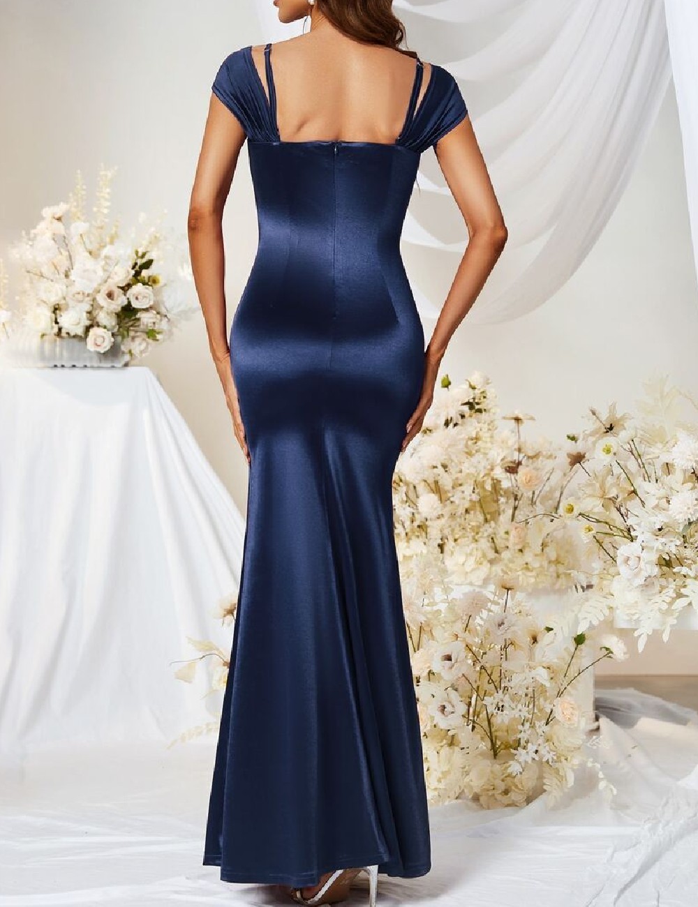 Rochie lunga MUXXN, albastru - 1 | YEO
