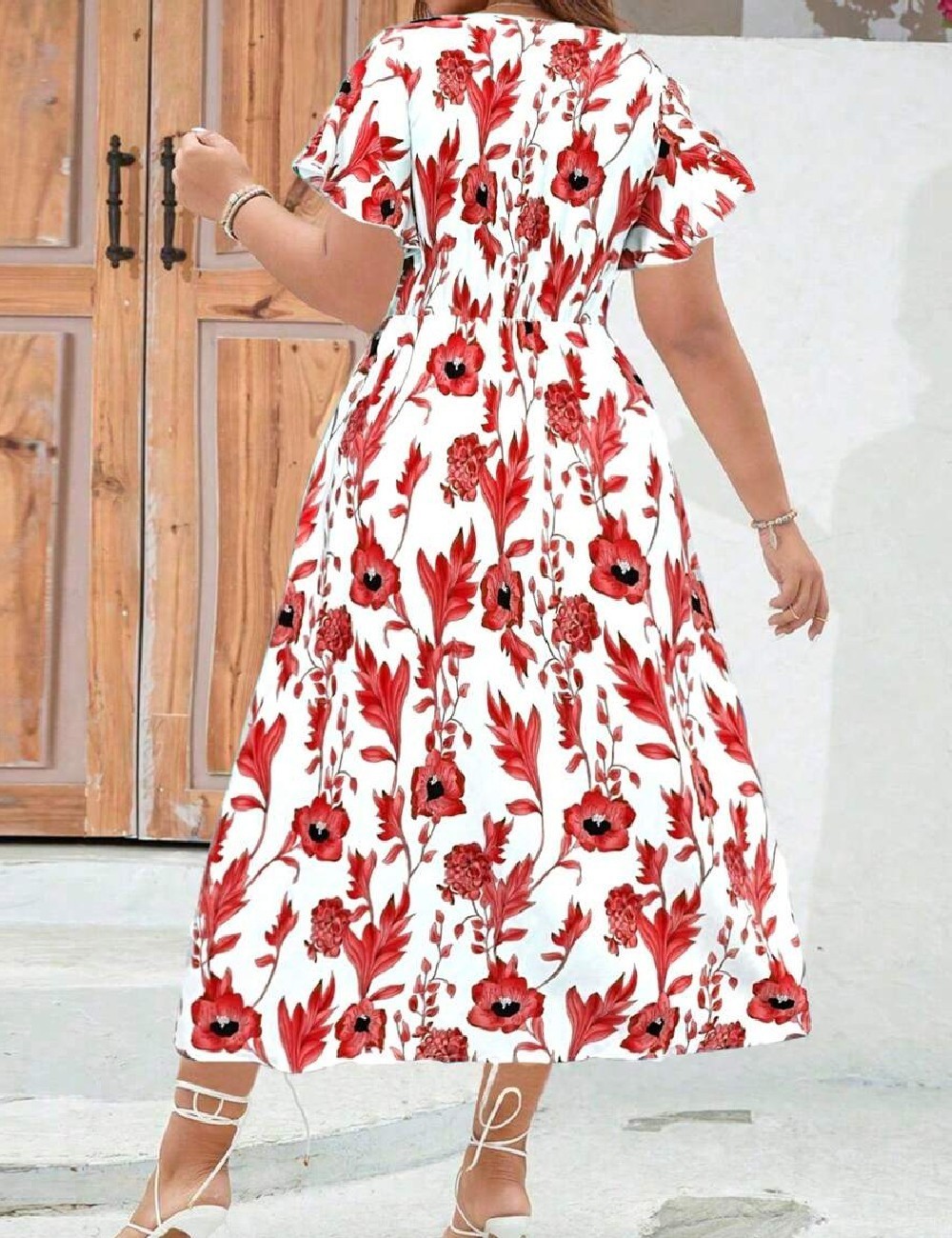 Rochie medie SHEIN CURVE, alb - 1 | YEO