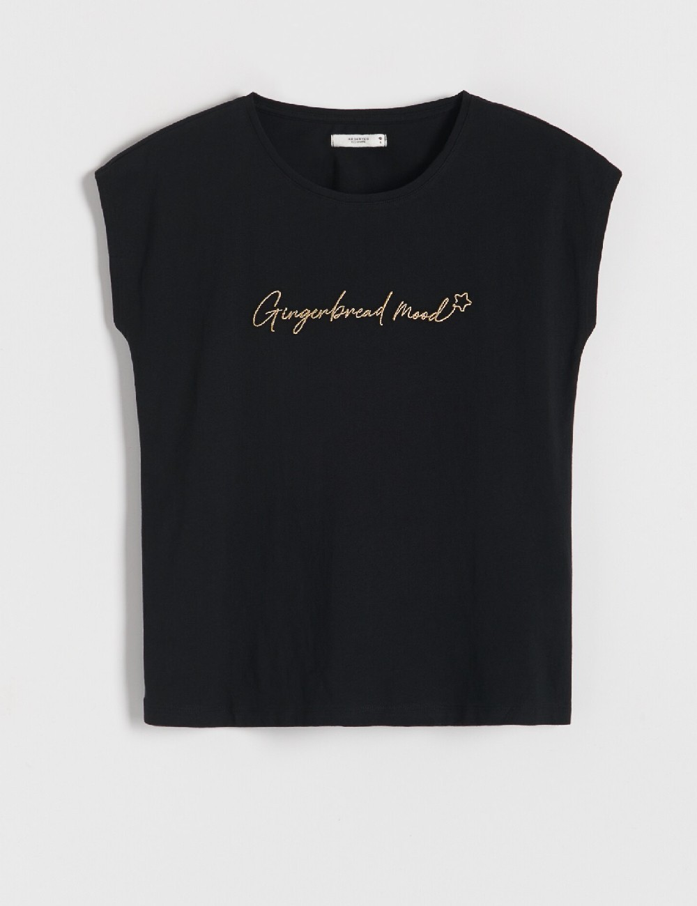 Tricou Reserved, negru - 1 | YEO