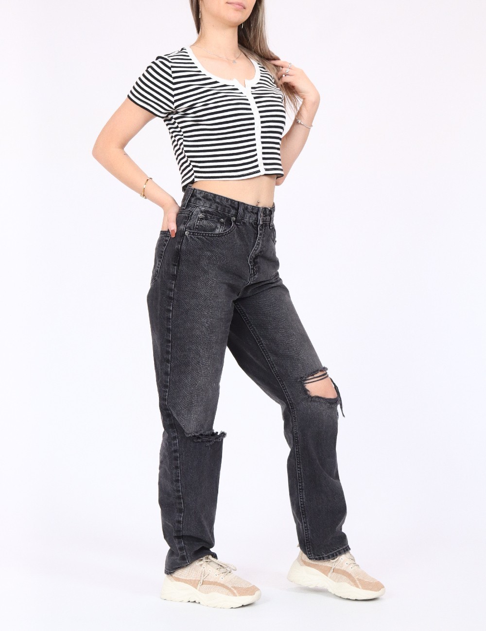 Top Reserved, alb/negru - 1 | YEO