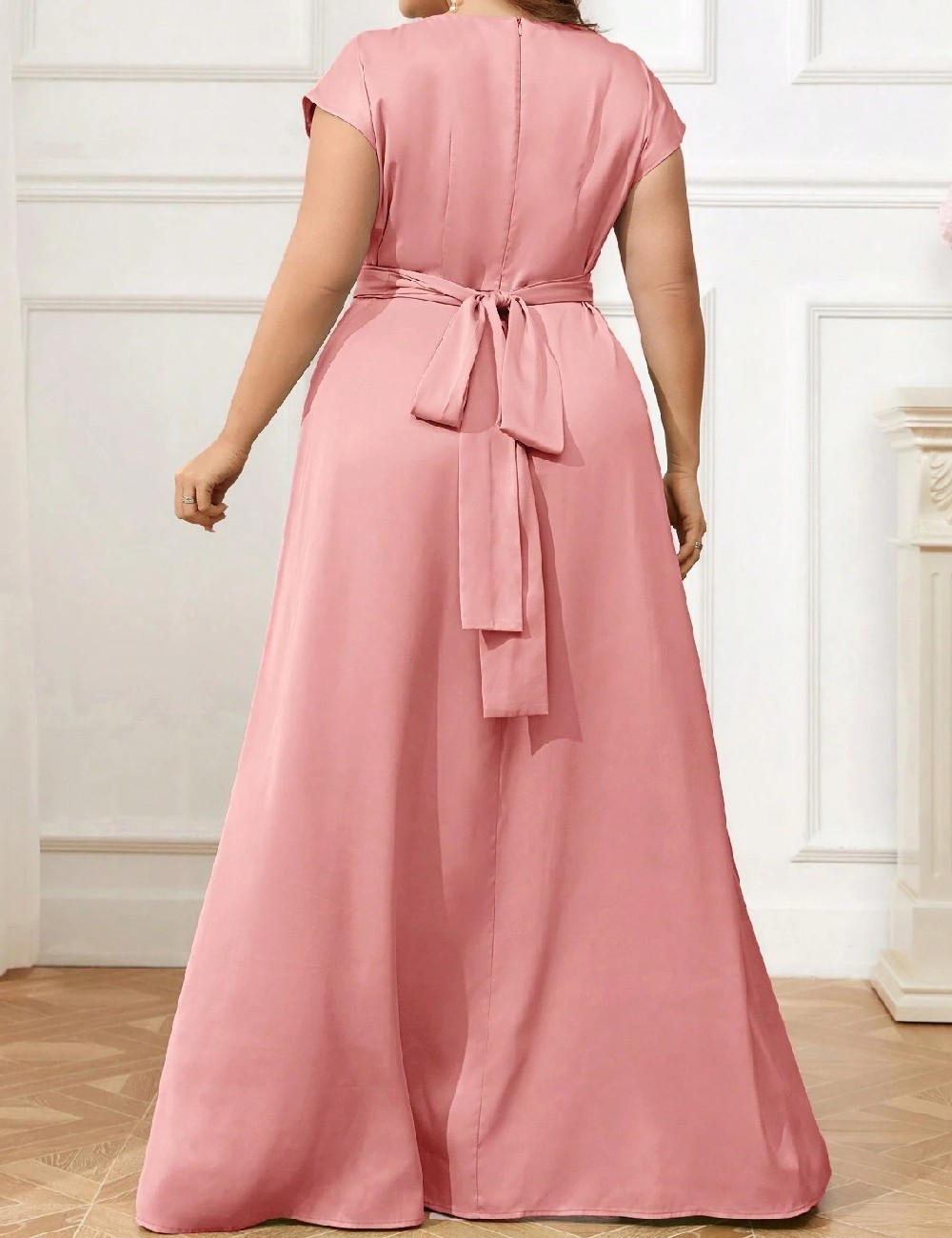 Rochie lunga SHEIN CURVE, roz - 1 | YEO