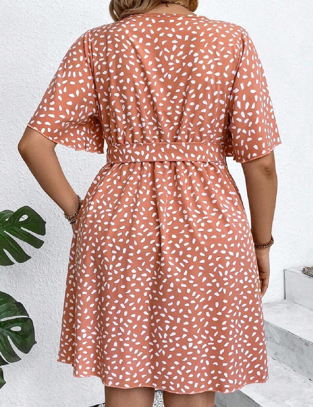 Rochie scurta SHEIN CURVE, roz - 1 | YEO