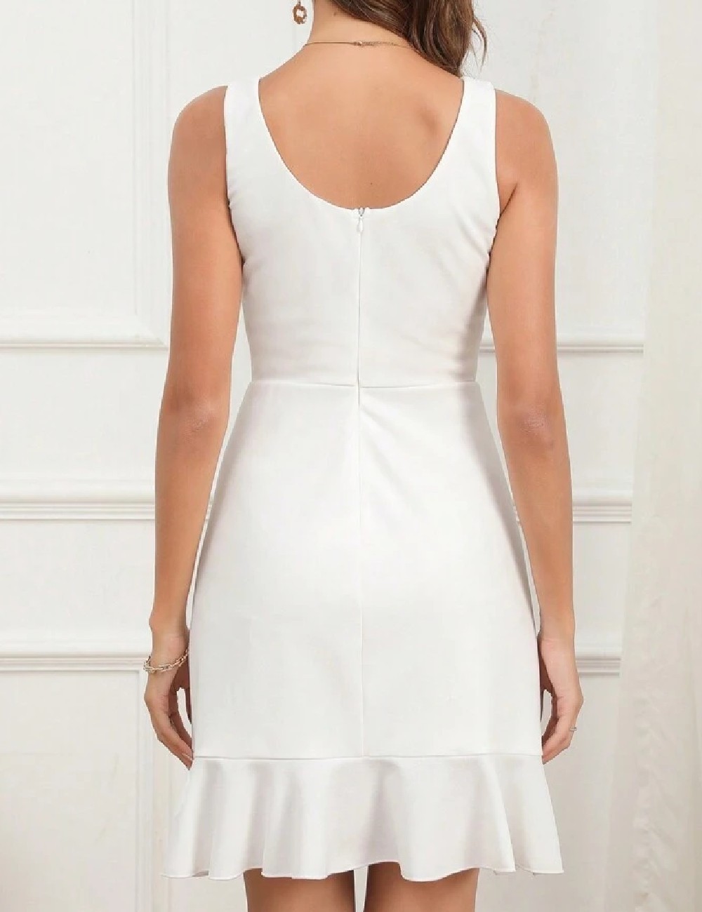 Rochie scurta SHEIN, alb - 1 | YEO