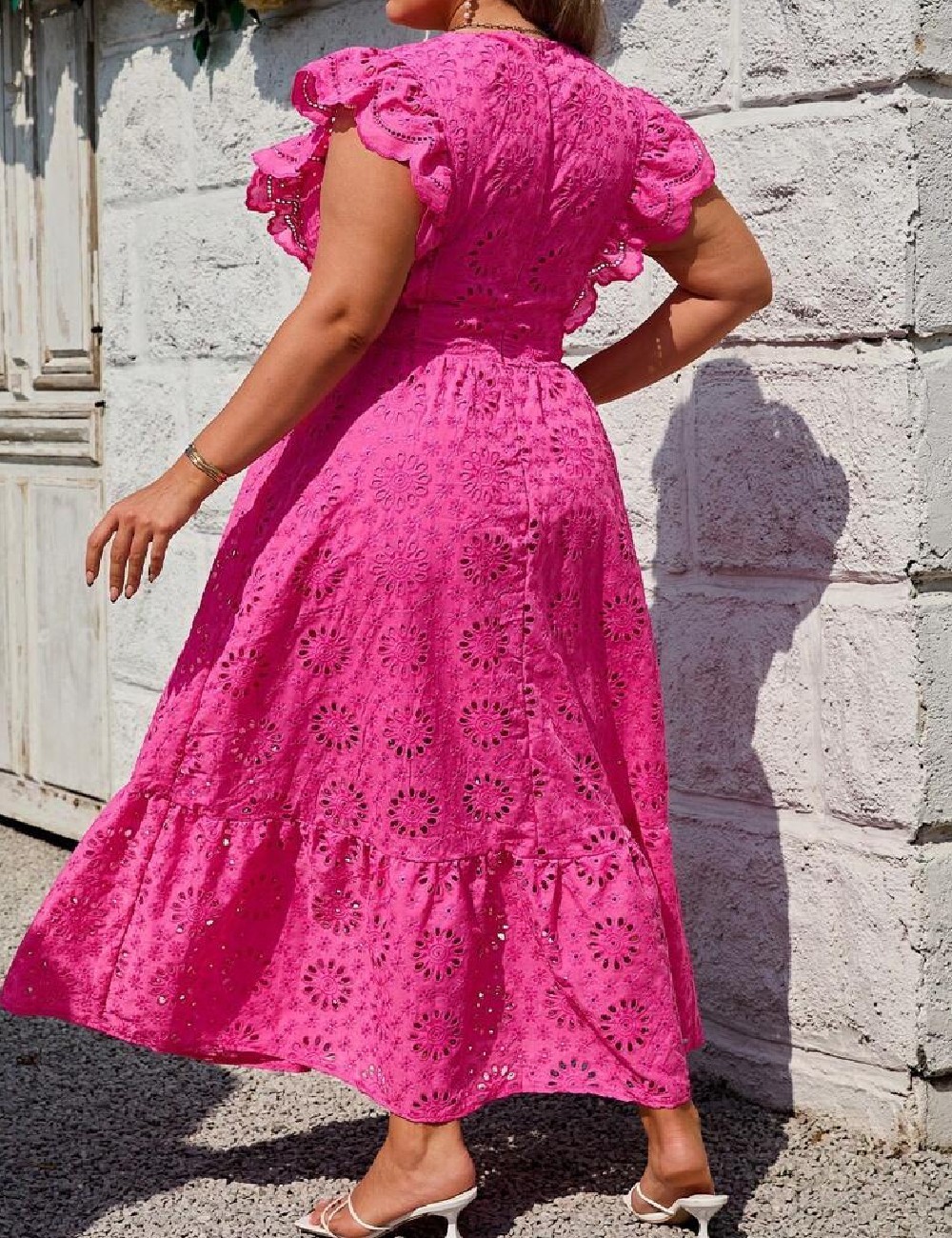 Rochie lunga SHEIN CURVE, roz - 1 | YEO