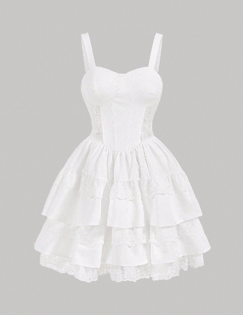 Rochie scurta SHEIN, alb