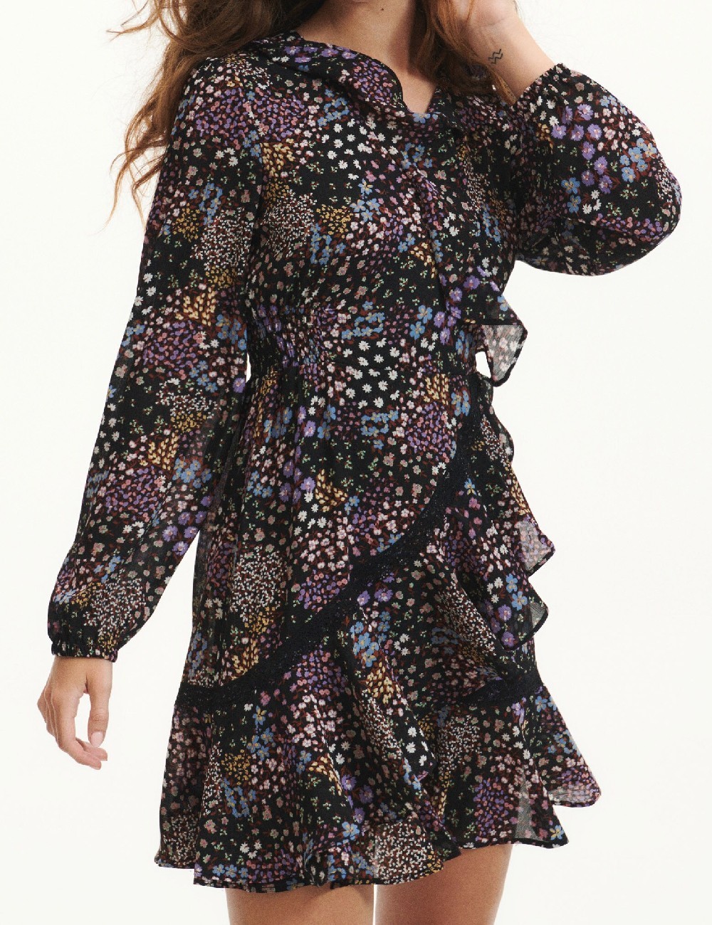 Rochie scurta Reserved, floral print - 1 | YEO