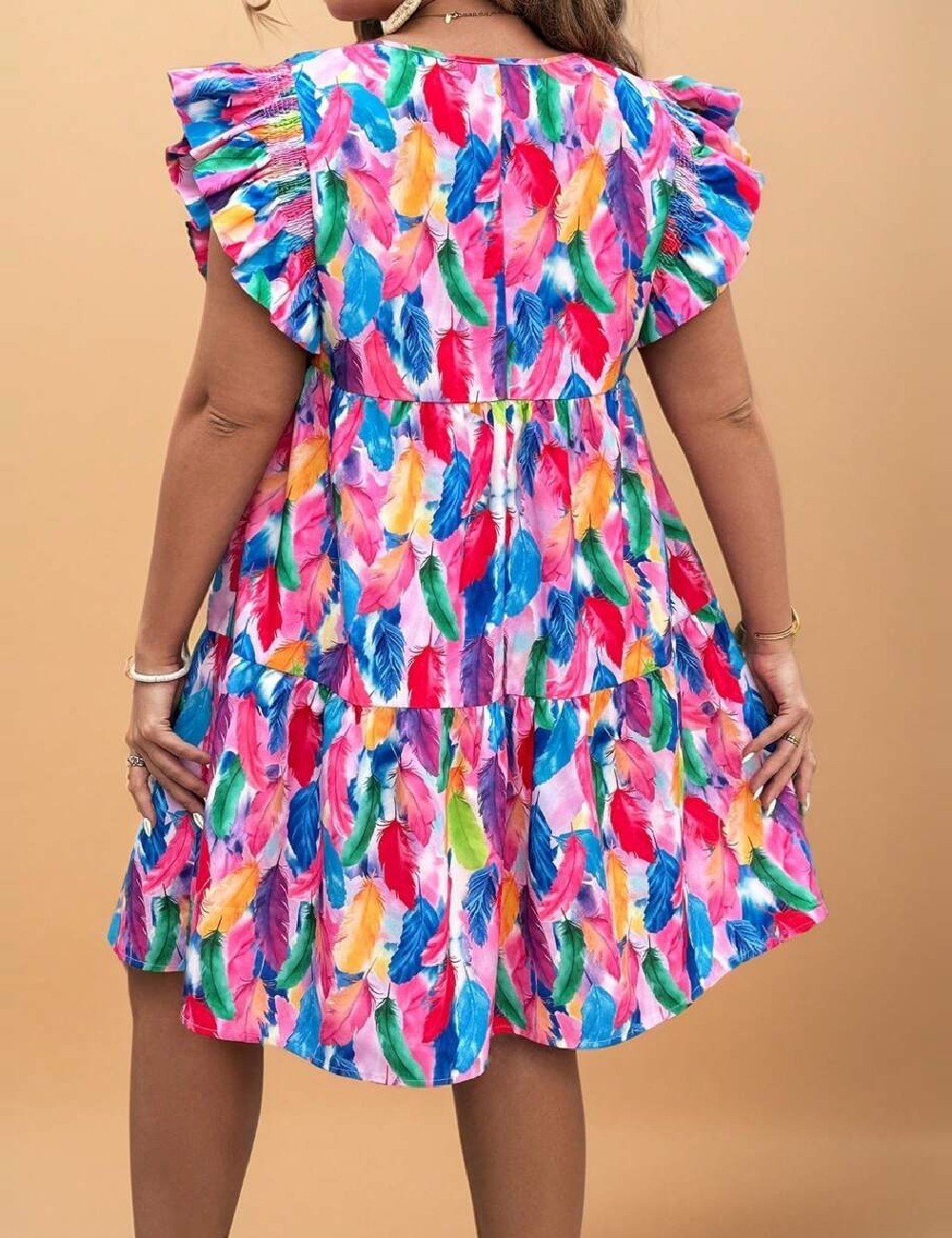 Rochie scurta SHEIN CURVE, mix culori - 1 | YEO